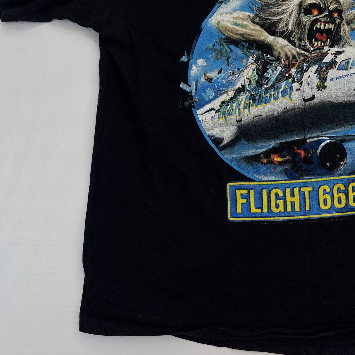 Band Tees × Iron Maiden Iron Maiden 2008 Flight 666 Box Fit Black T Shirt Size US XL / EU 56 / 4 - 6 Thumbnail