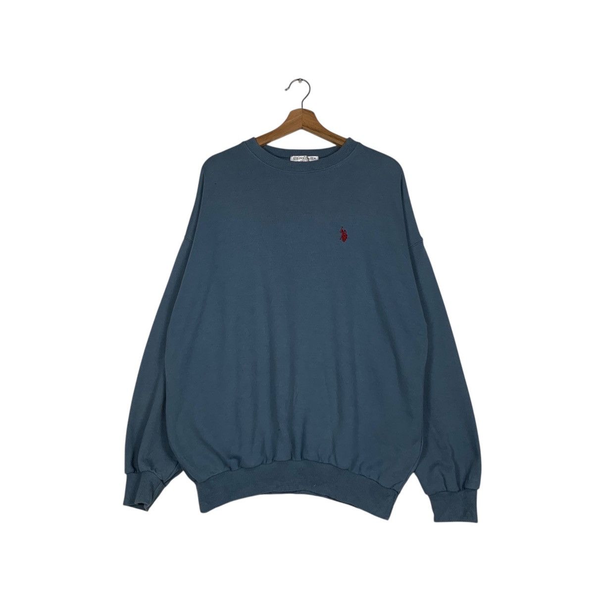 Japanese Brand US POLO ASSN Embroidery Small Pony Logo Sweatshirt #1513-C68 Size US L / EU 52-54 / 3 - 1 Thumbnail