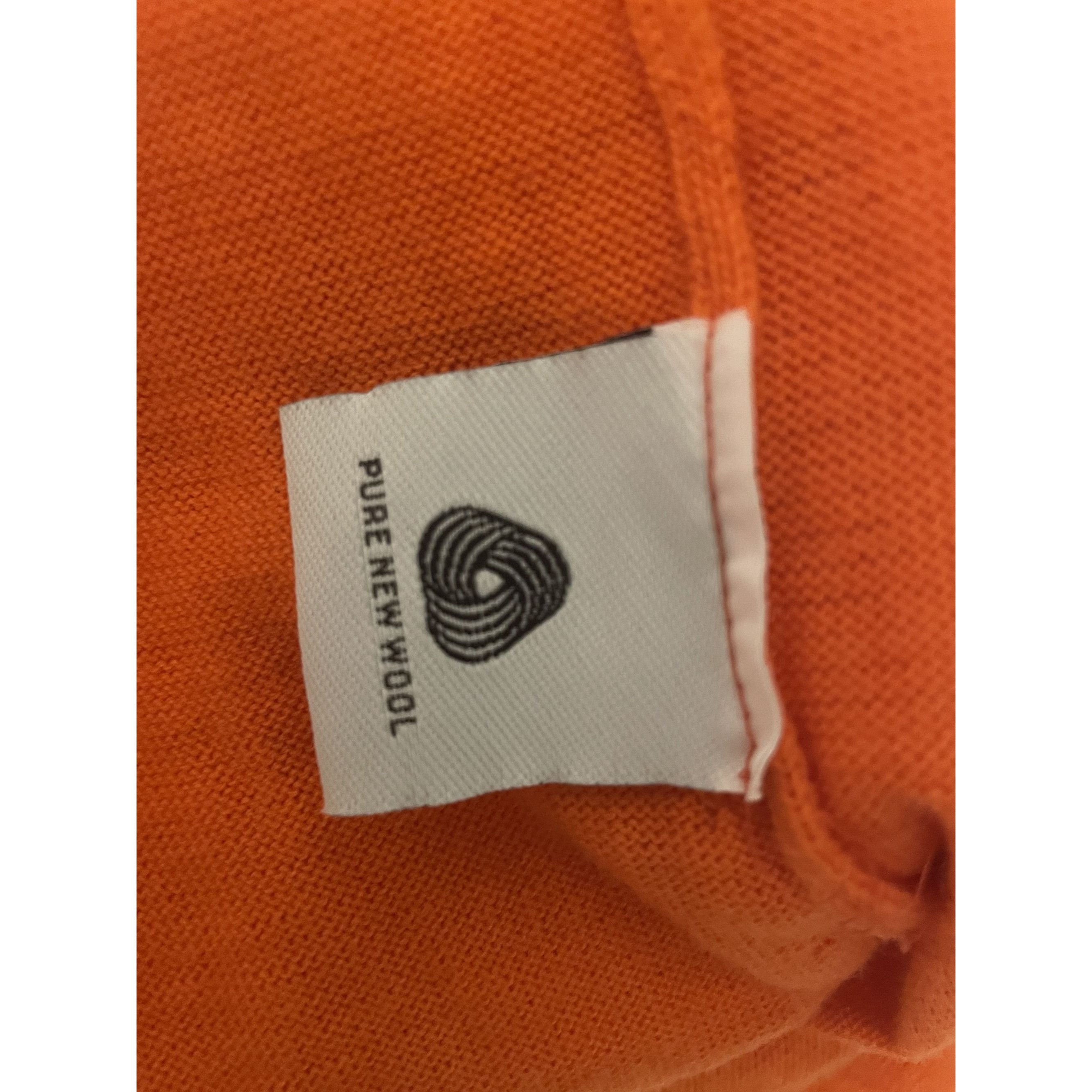 Sportmax SPORTMAX Sleeveless Orange Ribbed Turtleneck Sweater Top Wom Size S / US 4 / IT 40 - 9 Thumbnail