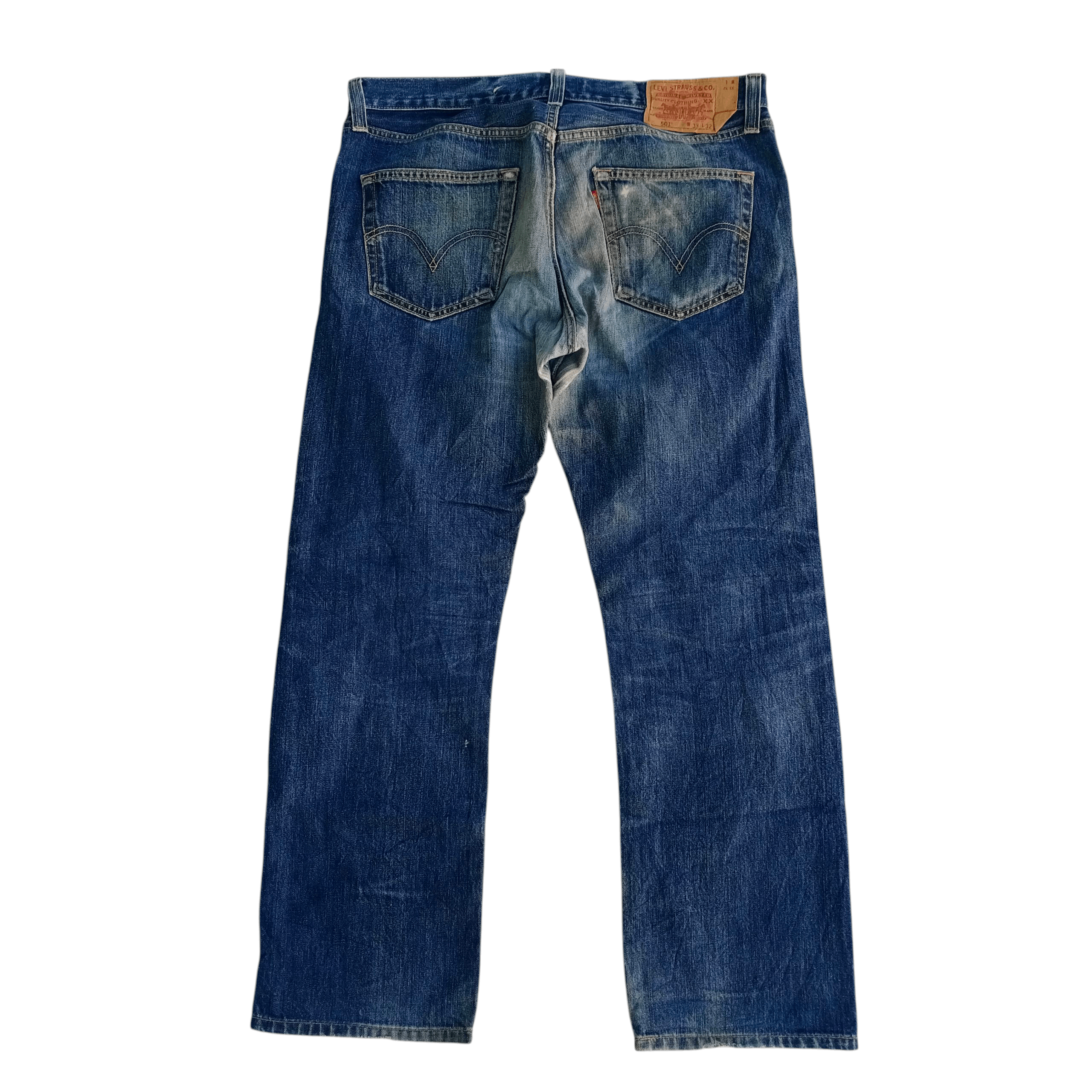 Levi's Vintage Clothing Vintage Levi's 501 Faded Straight Leg Jeans Size US 34 / EU 50 - 2 Thumbnail
