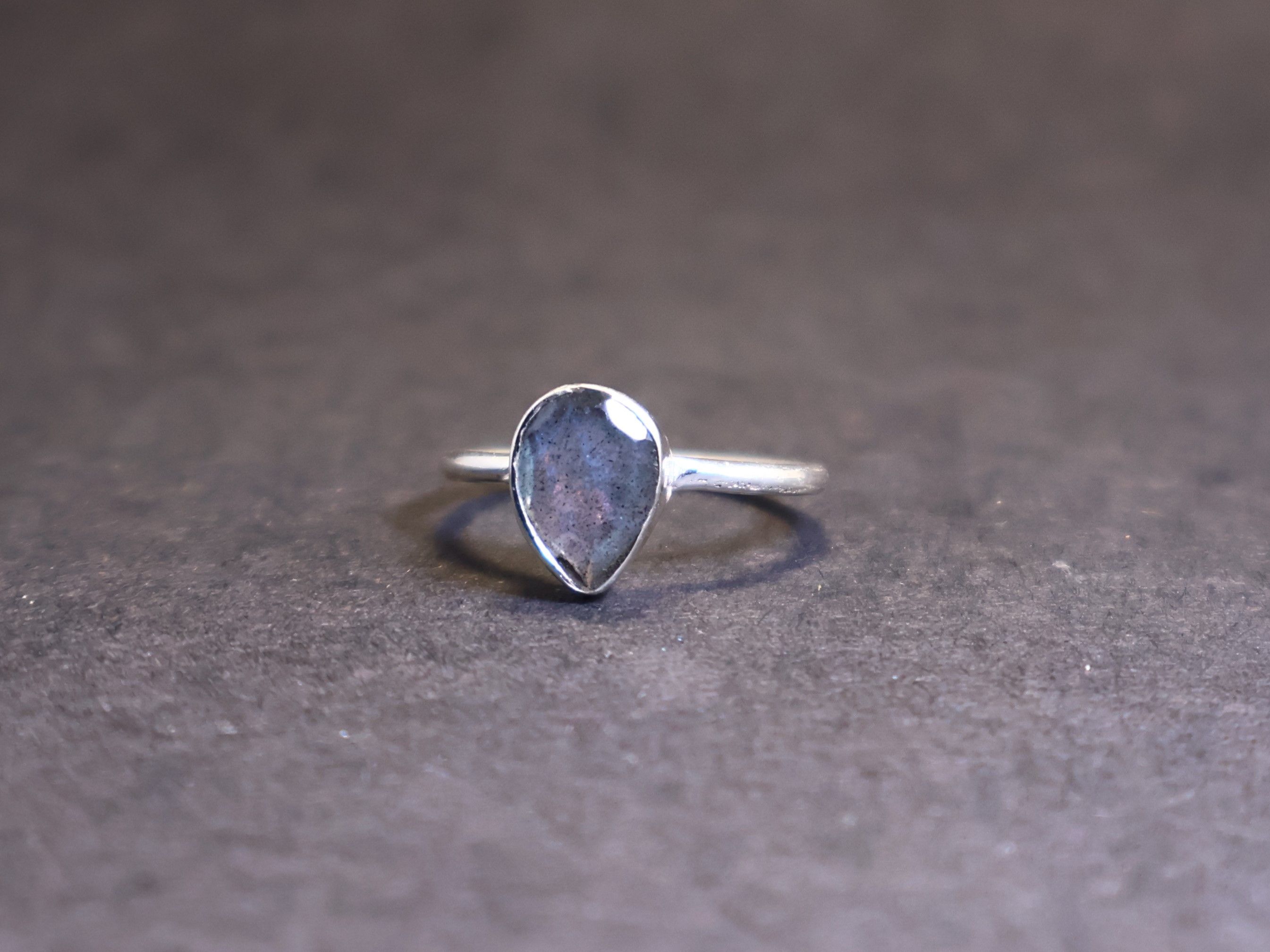 Handmade Labradorite Ring, Handmade Ring, Sterling Silver Unique Ring Size ONE SIZE - 2 Thumbnail