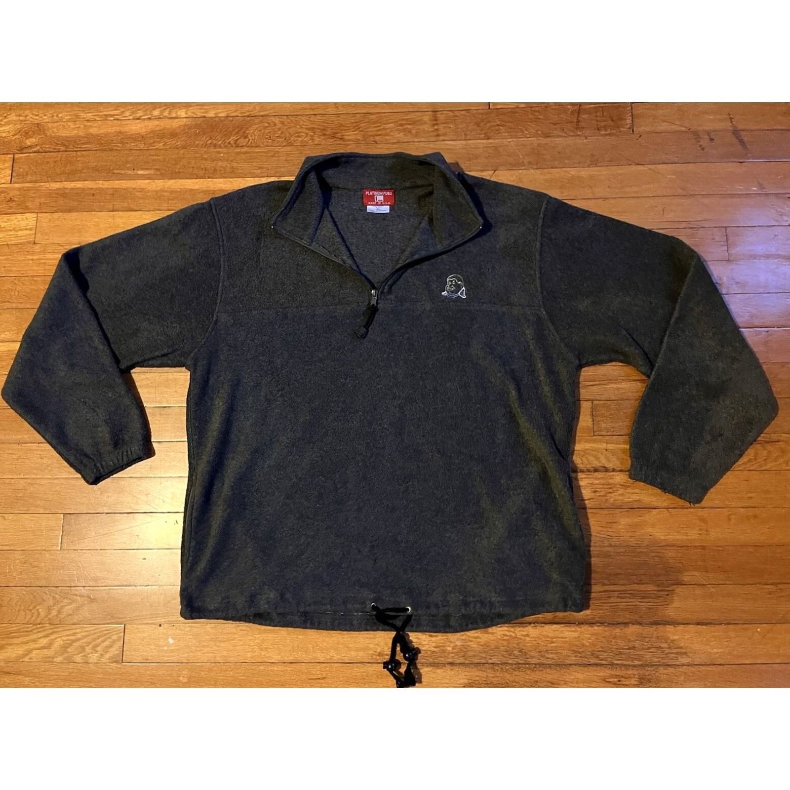 Fubu VINTAGE FUBU Pullover Mens XL Gray Platinum Embroidered Fat Albert Zip Fleece Men Grey 90s Size US XL / EU 56 / 4 - 4 Thumbnail