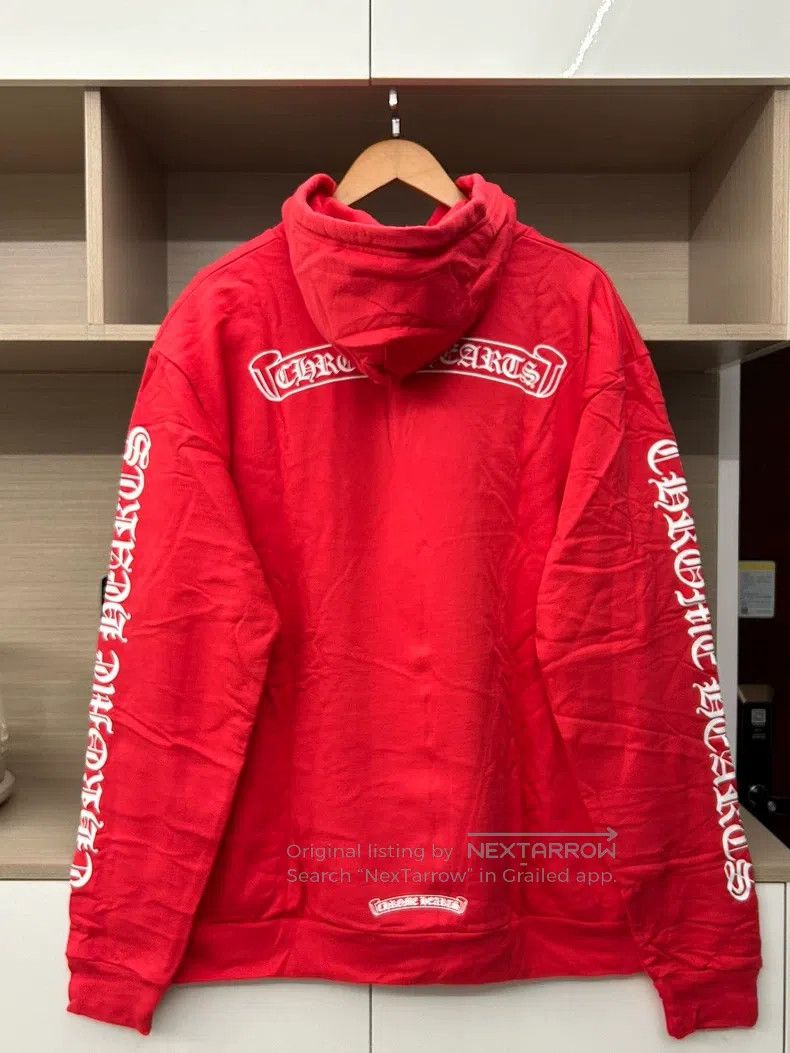 Chrome Hearts CHROME HEARTS Size L Red scroll hooded sweater Size US L / EU 52-54 / 3 - 2 Thumbnail