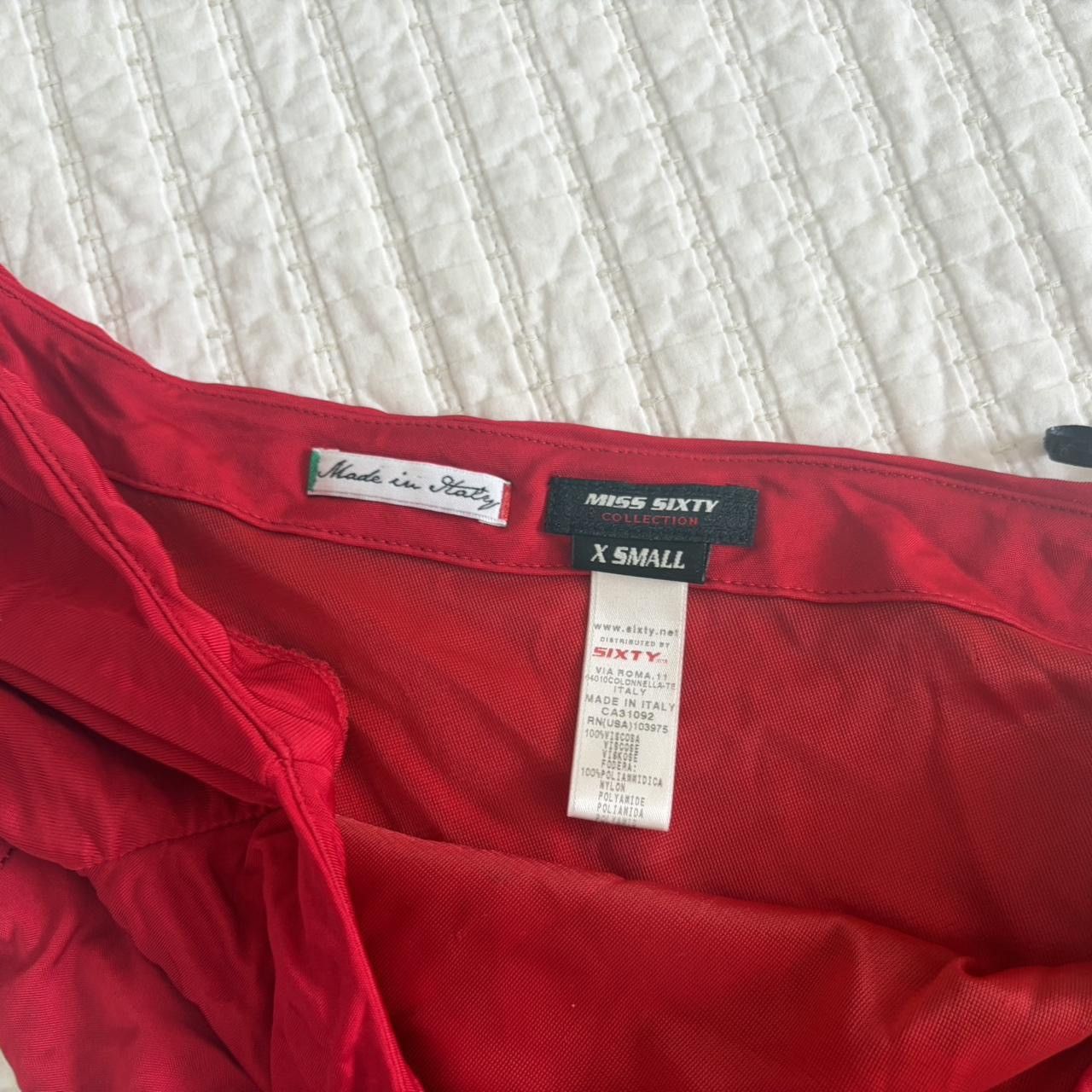 Miss Sixty Vintage Miss Sixty Red Babydoll Dress Size XS / US 0-2 / IT 36-38 - 4 Thumbnail