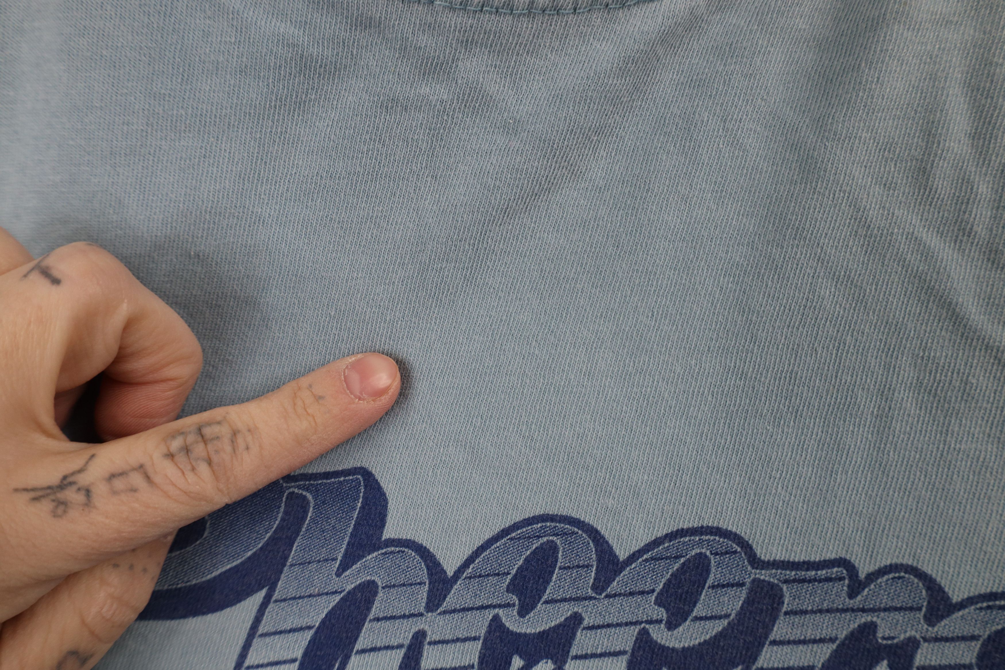 Vintage Vintage 90s Spell Out Cheers Boston Bar T-Shirt Blue Cotton Size US XL / EU 56 / 4 - 5 Thumbnail