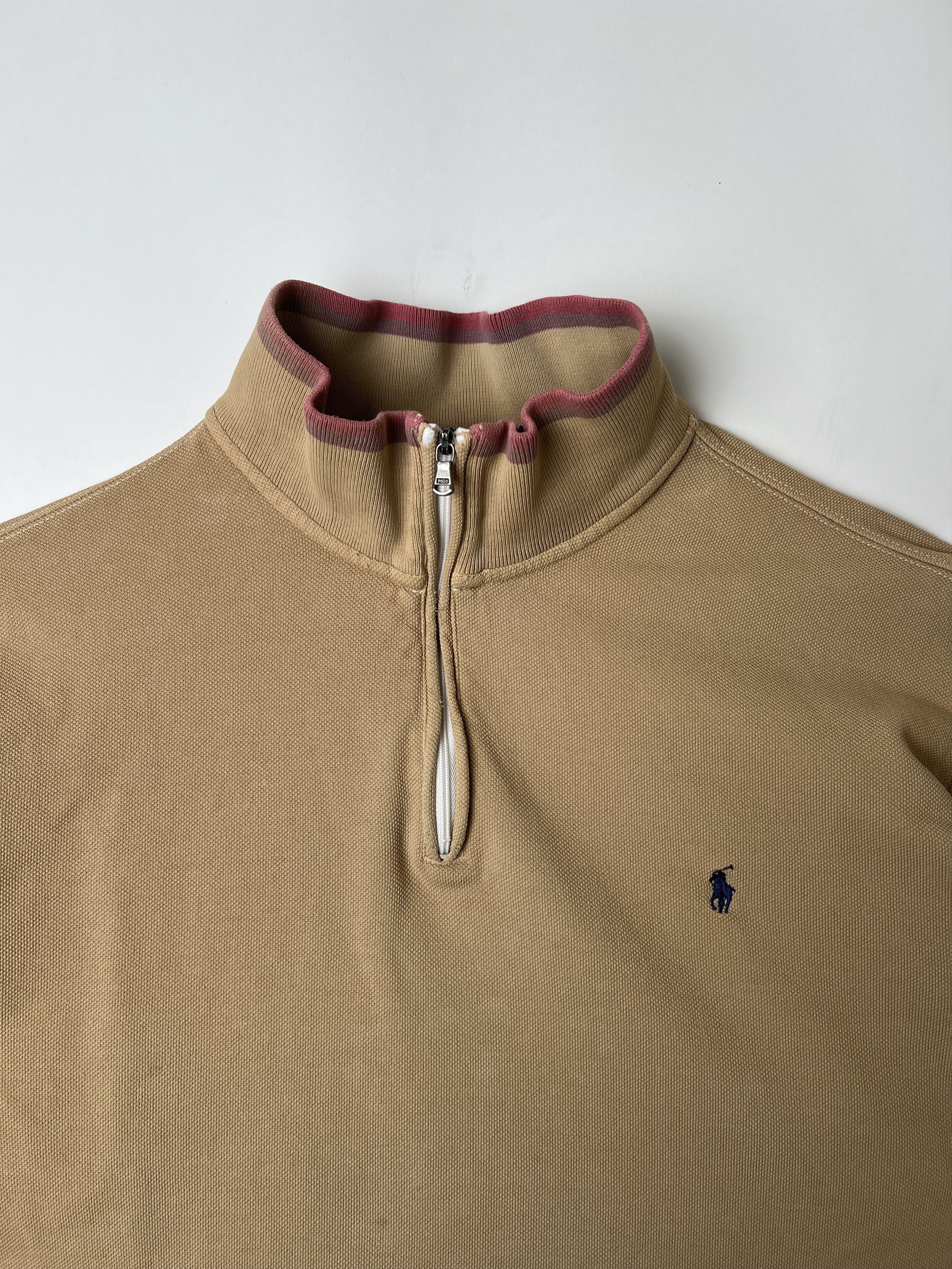 Polo Ralph Lauren Ralph Lauren Quarter Zip Sweater Beige XL Size US XL / EU 56 / 4 - 2 Thumbnail