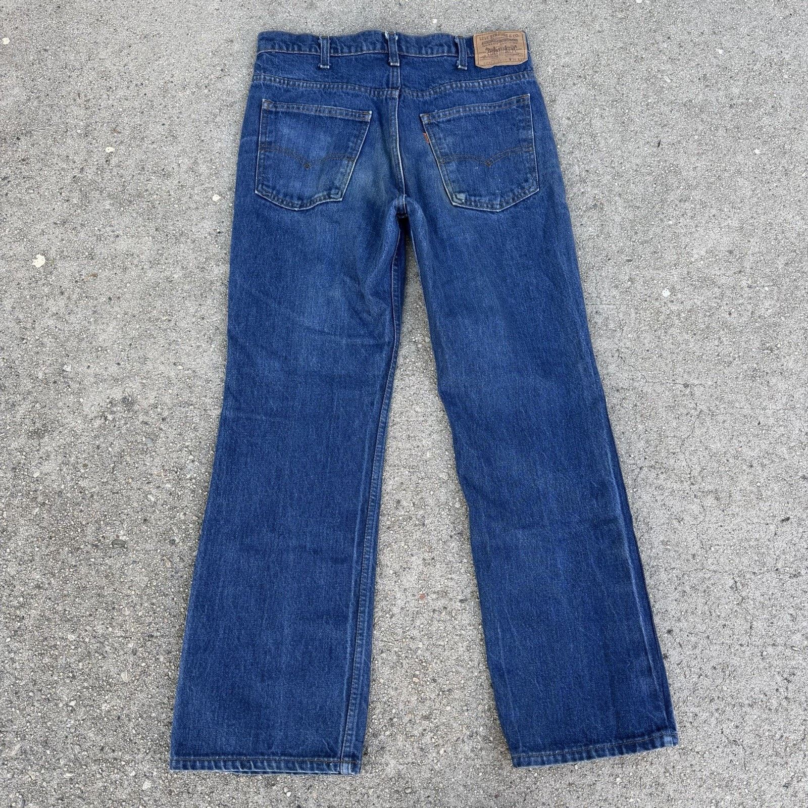 Levi's × Vintage Vintage 80s Levi’s 517 Bootcut Orange Tab Denim Jeans 34x31 Size US 34 / EU 50 - 4 Thumbnail