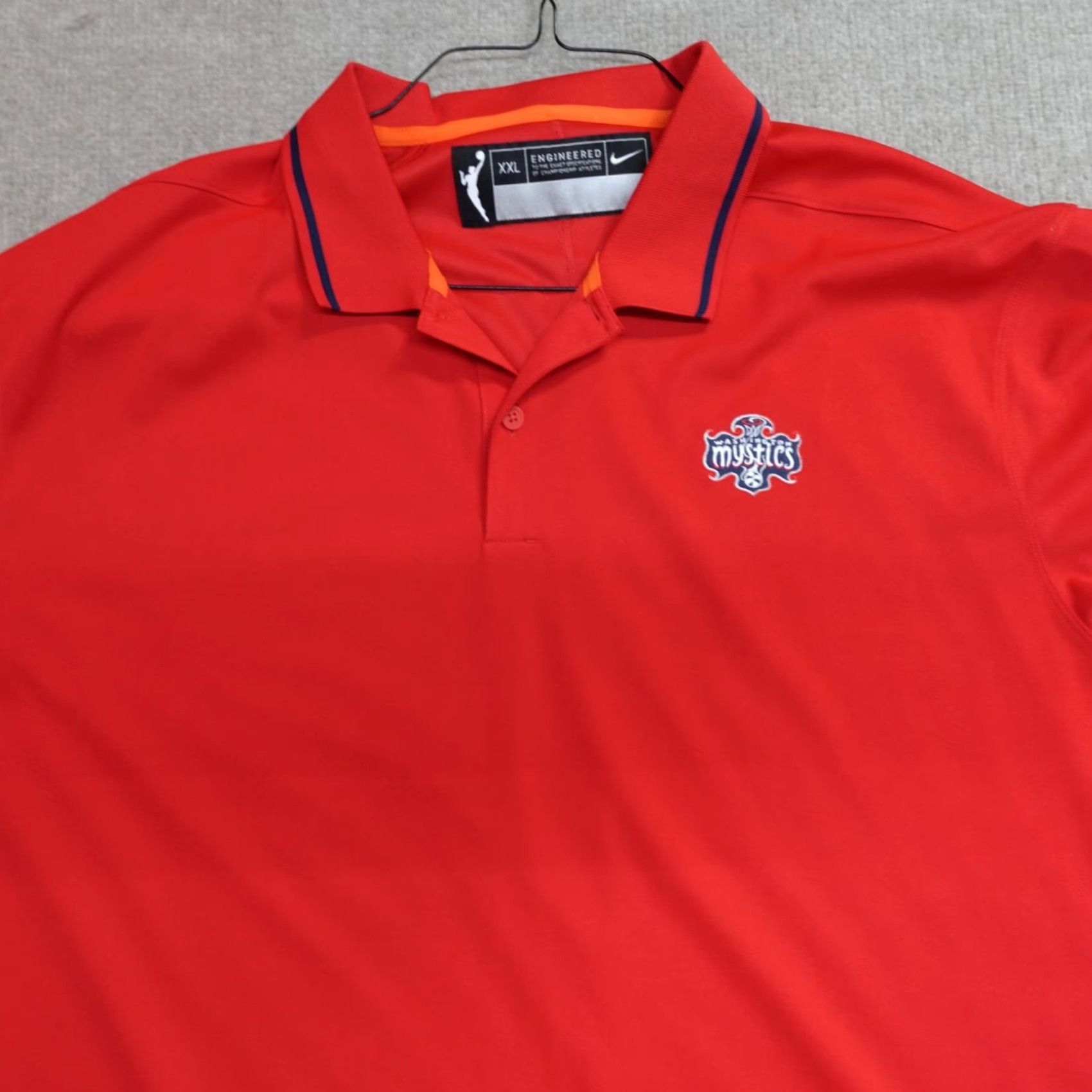 Nike Nike Washington Mystics Polo Shirt 2XL Red Dri-Fit DR8053 Polo Men Short Sleeve Collared Button Golf Shirt Size US XXL / EU 58 / 5 - 2 Thumbnail