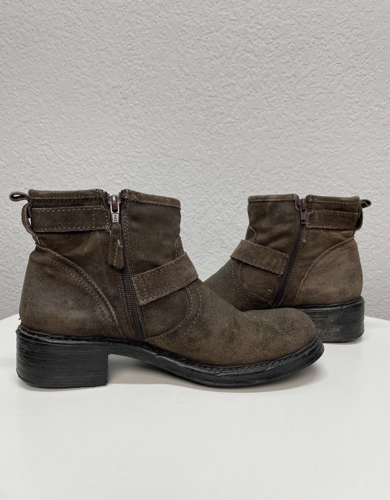 If Six Was Nine Vintage Italian AS 98 Vibe Guidi Style Leather Biker Boots Size US 7 / EU 40 - 4 Thumbnail