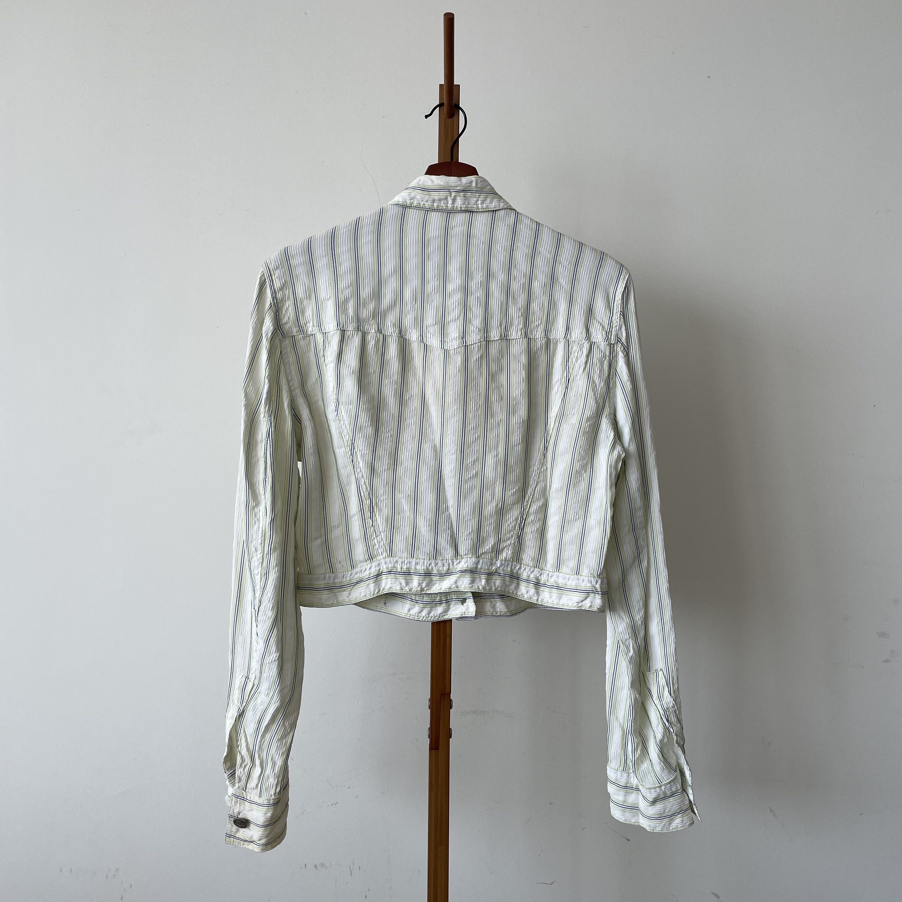 Versace Vintage Versace Striped Light Jacket Size US S / EU 44-46 / 1 - 4 Thumbnail