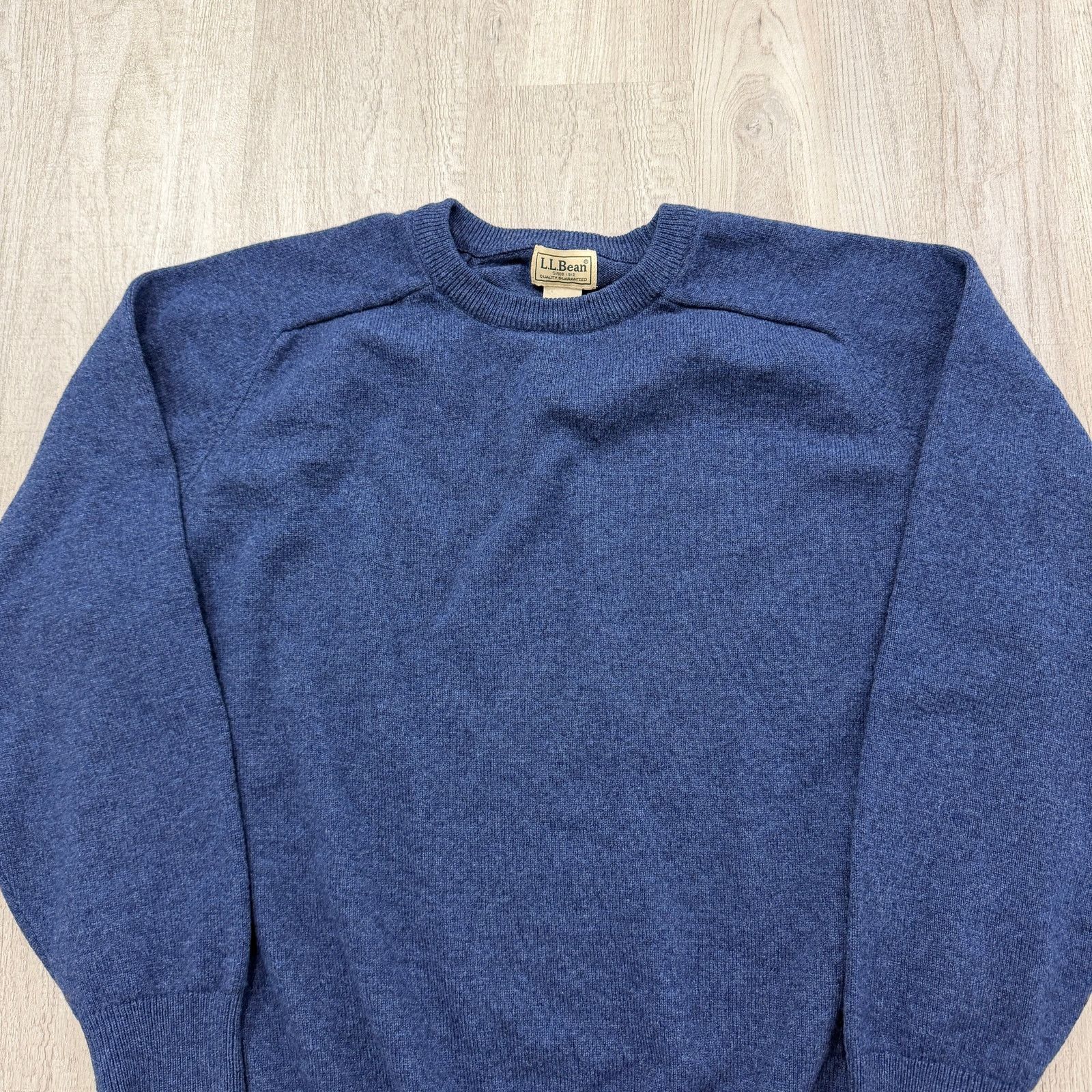L.L. Bean LL Bean 100% Lambs Wool Sweater Men's Extra Large Blue Knit Size US XL / EU 56 / 4 - 2 Thumbnail