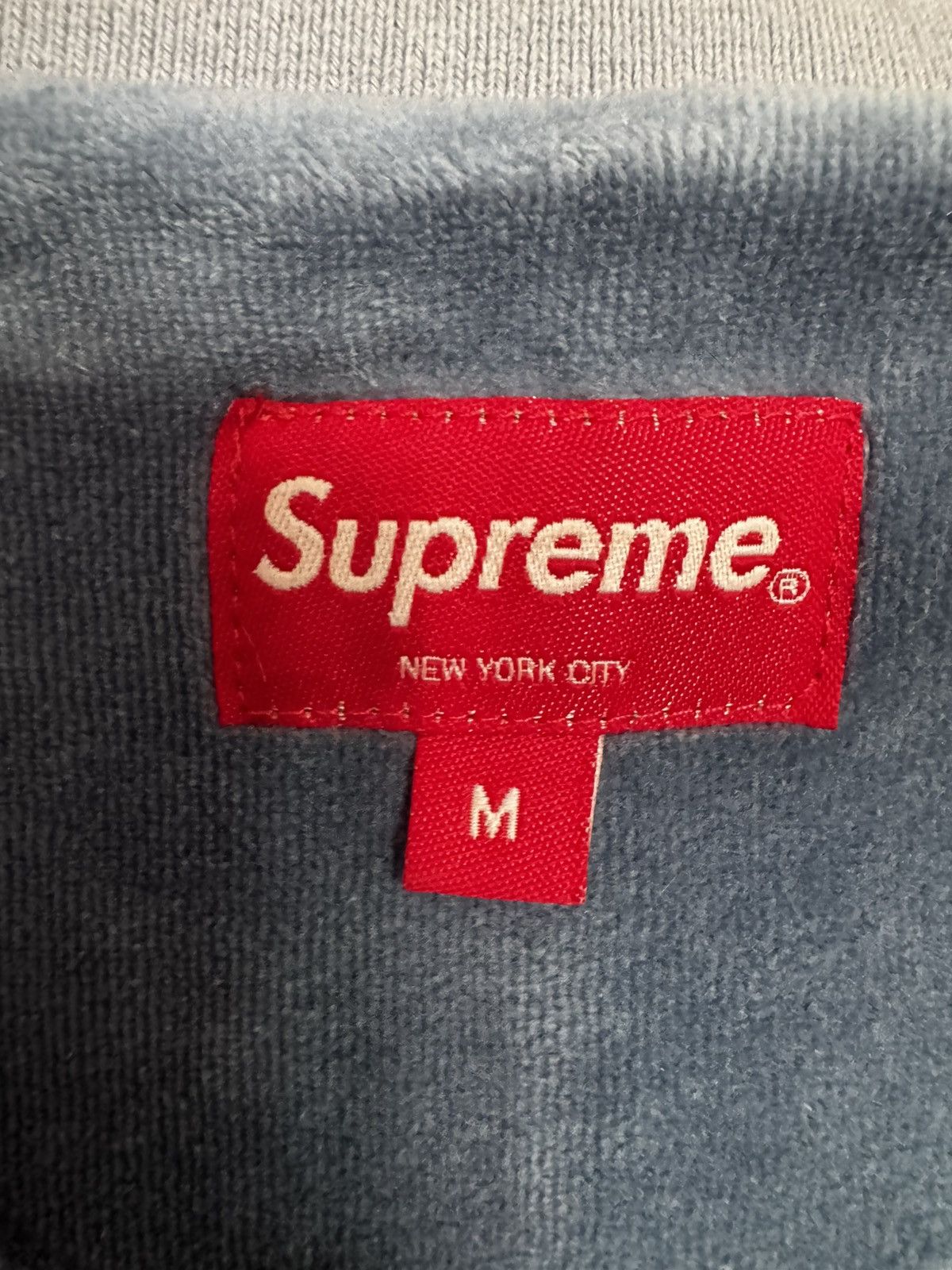 Supreme Patchwork Floral Longsleeve velour polo Size US M / EU 48-50 / 2 - 3 Thumbnail