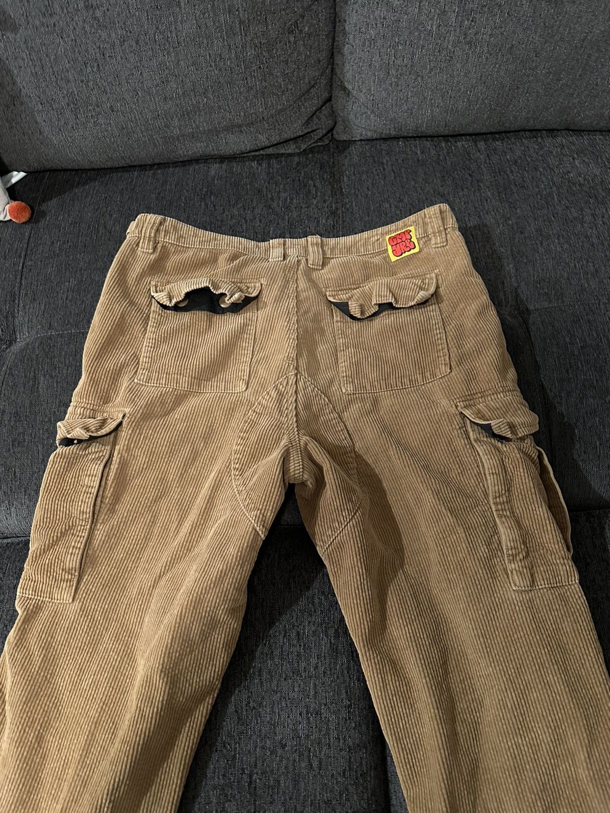 Empyre Empyre Men Pants Brown Corduroy Embroidered Logo Skate Size US 32 / EU 48 - 6 Thumbnail