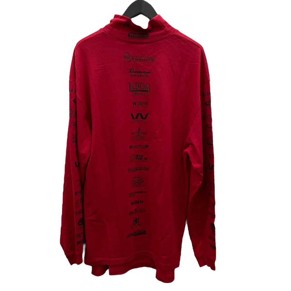Balenciaga Logo Motif Turtleneck Long Sleeve Tee Size US XS / EU 42 / 0 - 2 Thumbnail