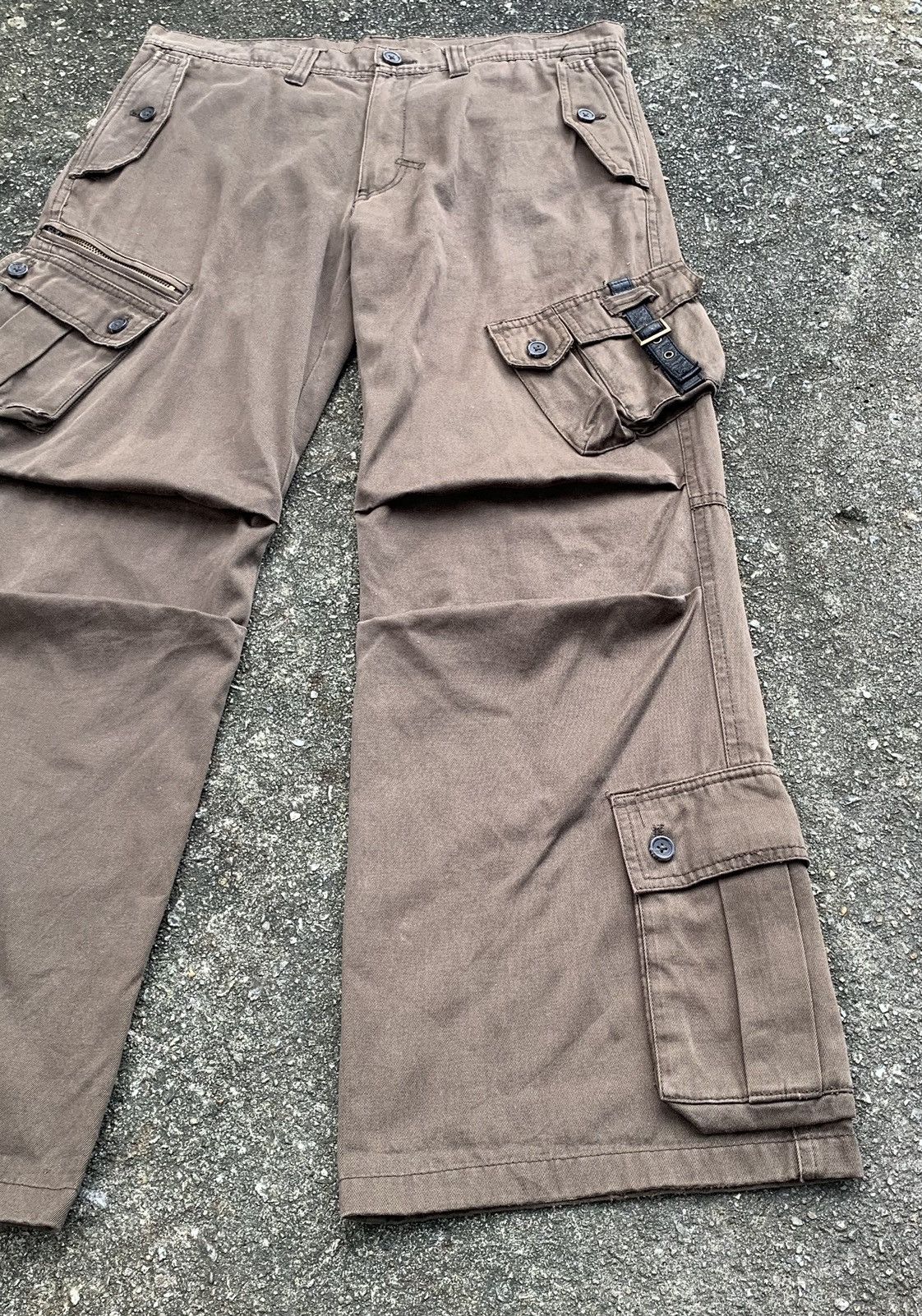 Japanese Brand × Tornado Mart Rare Tornado Mart Multipocket Flare Cargo Pants Size US 33 - 10 Thumbnail
