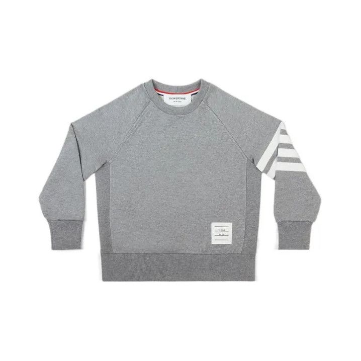 Thom Browne Thom Browne Gray Striped Kids Sweatshirt Size US S / EU 44-46 / 1 - 1 Thumbnail