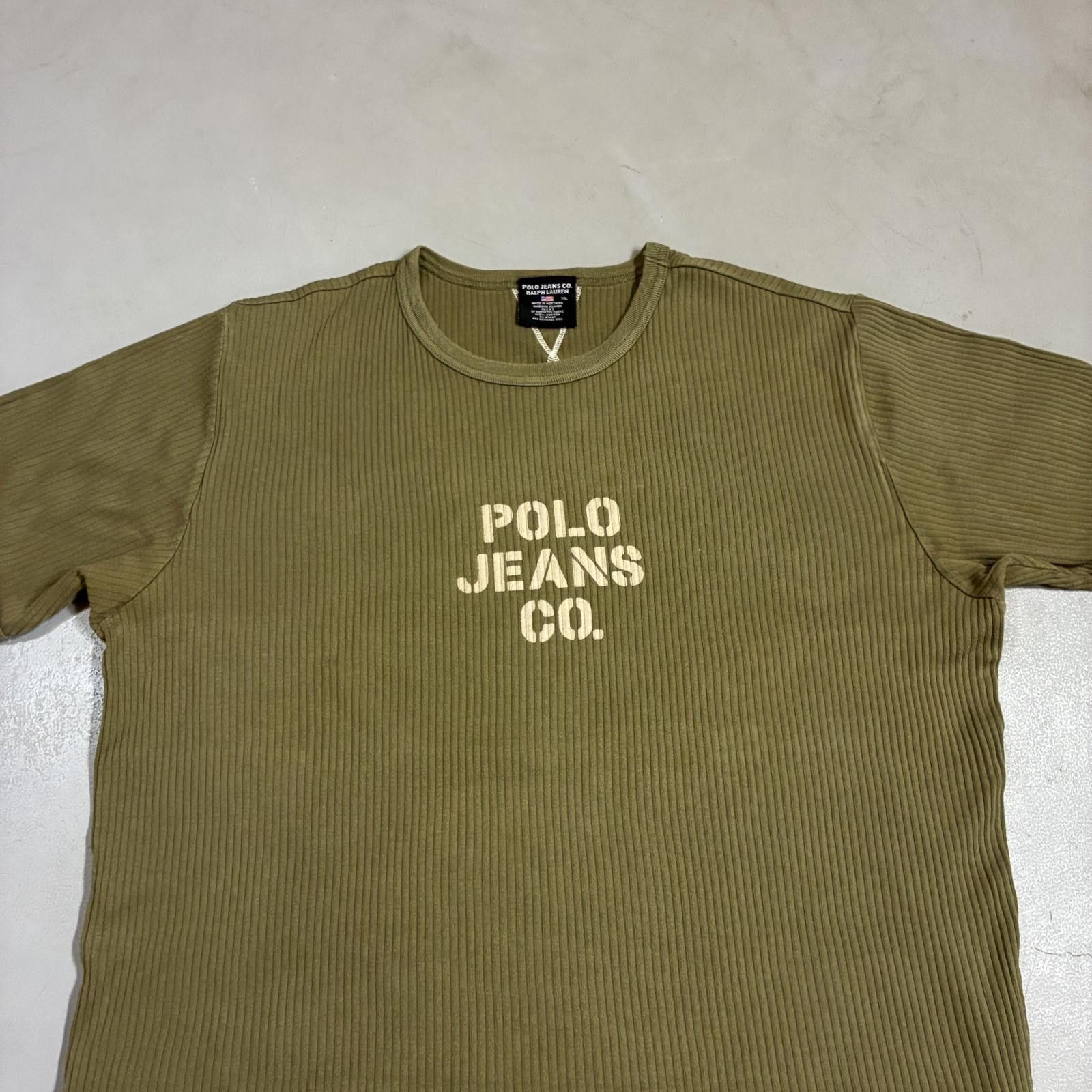 Polo Ralph Lauren Y2K PRL Ribbed Military Tee XL Size US XL / EU 56 / 4 - 3 Thumbnail