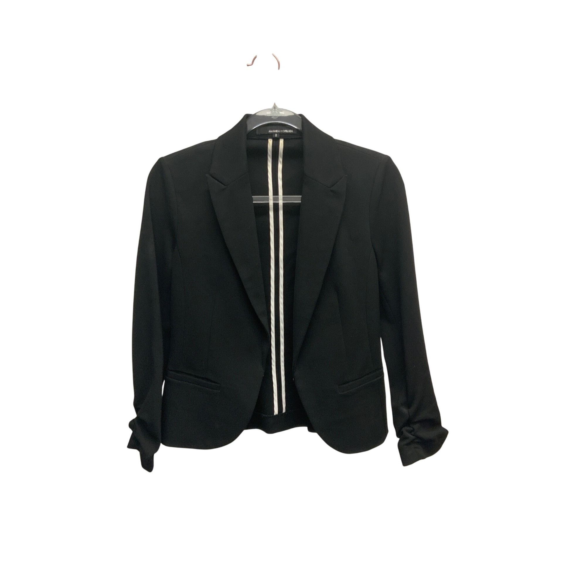 Other Amanda + Chelsea Black Ponte Blazer Soft Construction Size M / US 6-8 / IT 42-44 - 7 Thumbnail