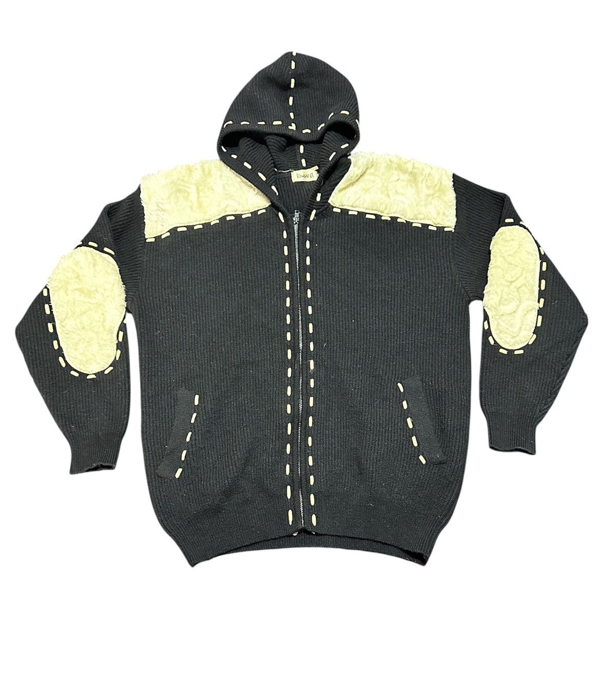 Kansai Yamamoto Kansai 02 wool sweater knitwear zipper hoodie Size US M / EU 48-50 / 2 - 1 Thumbnail