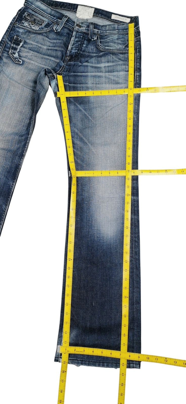 Taverniti Taverniti So Jeans Flared Distressed Bootcut Denim Y2K Style Size US 30 / EU 46 - 13 Thumbnail