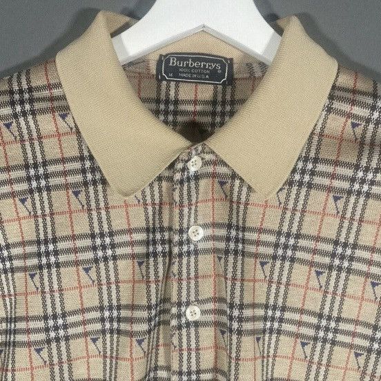 Burberry Burberry Shirt Rugby Polo Men’s Medium Plaid Vintage 90s Size US M / EU 48-50 / 2 - 3 Thumbnail