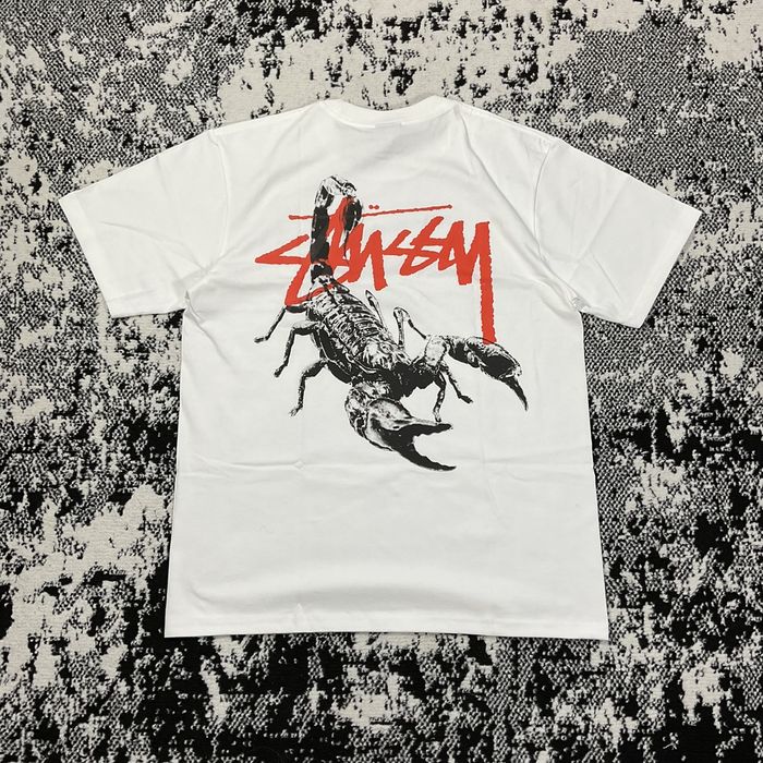 Stussy STUSSY SCORPION TEE IN WHITE - XL | Grailed