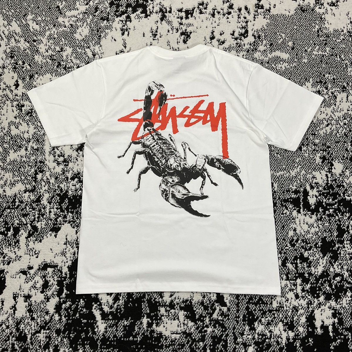 Image of Stussy Scorpion Tee In White - Xl, Men's