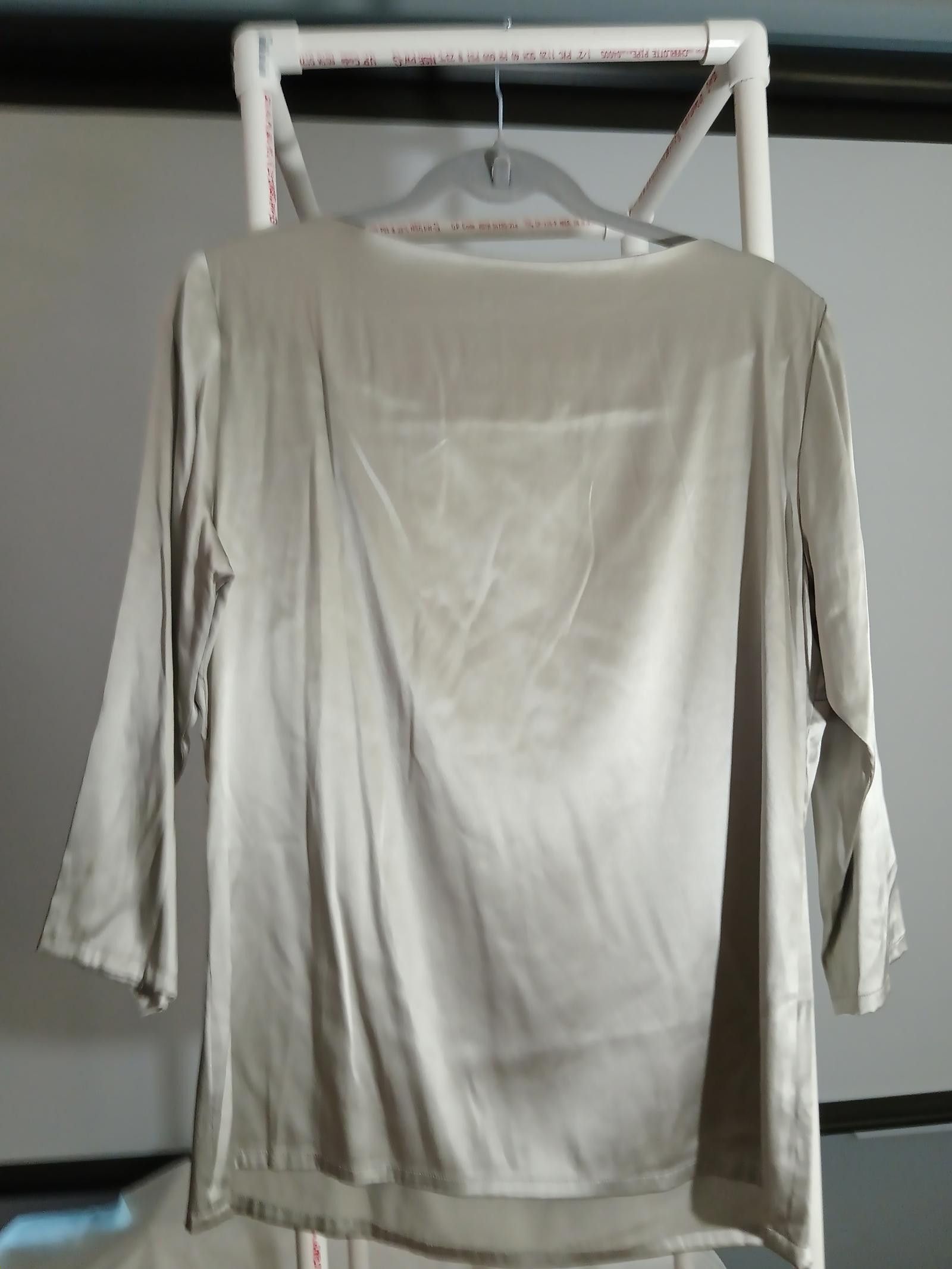 Designer Liz Claiborne Collection Elegant Silk Blouse - Size 10 Size L / US 10 / IT 46 - 3 Thumbnail