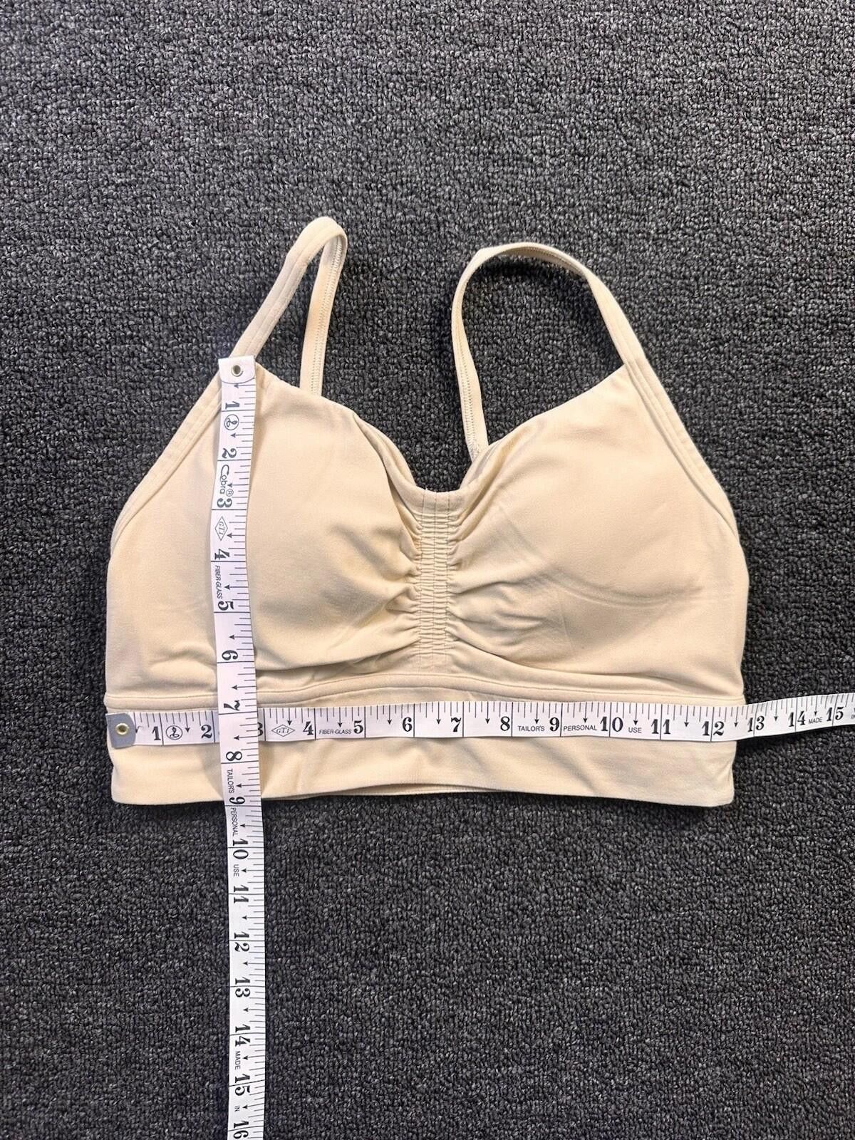 Lululemon Lululemon Nulu Front-Gather Bra Pale Yellow, B/C Cup Sz 8 Size ONE SIZE - 3 Thumbnail
