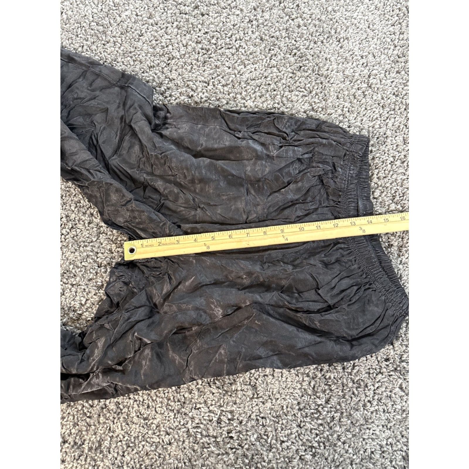 Vintage VINTAGE Cut Loose Pants Women L Black Wide-Leg Tencel 90s Dress Pants Mens Womens Size 36" / US 14 / IT 50 - 4 Thumbnail