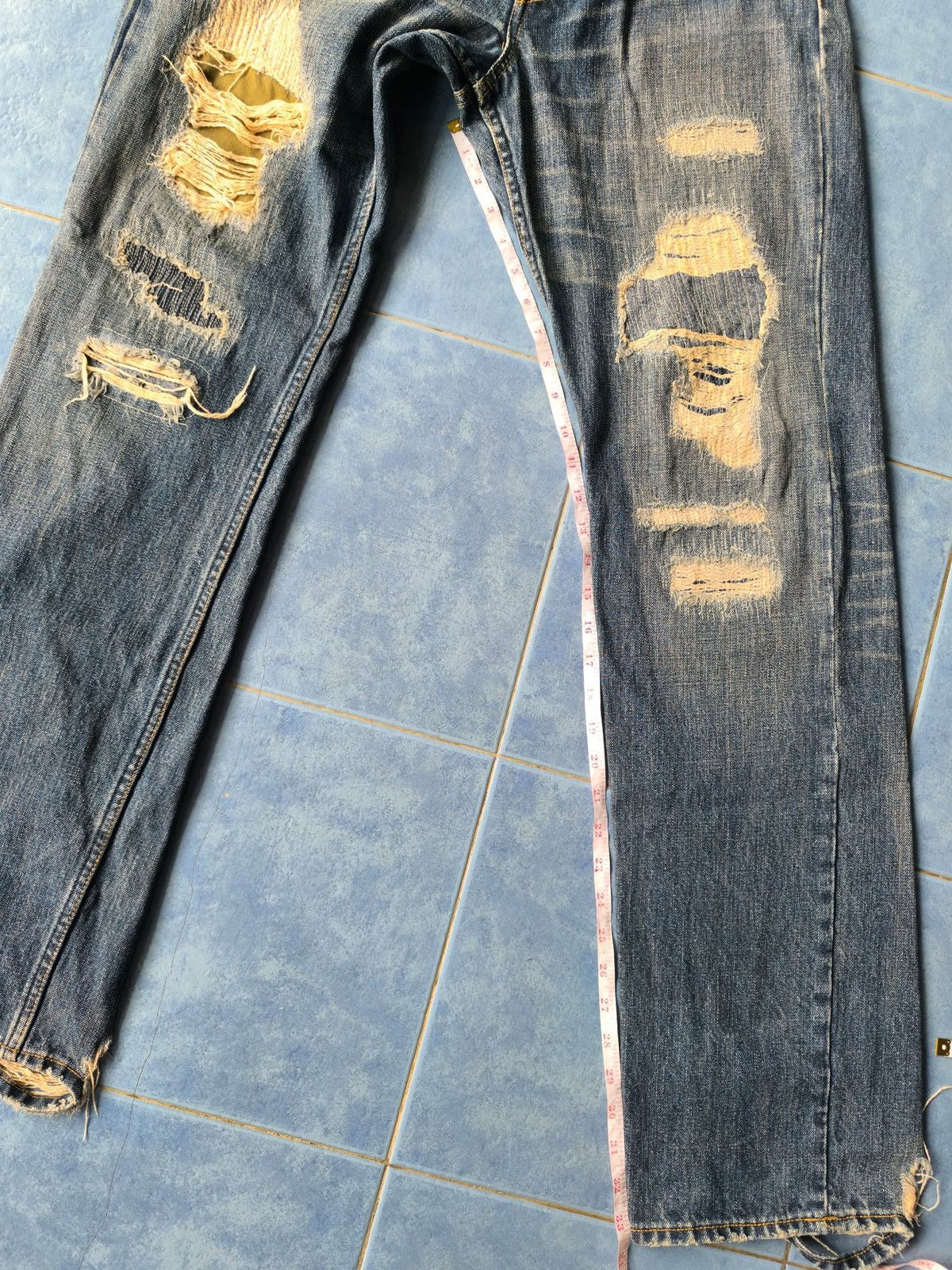 Kapital Johnbull Kojima Japan Kapital Style Patchwork denim Size US 31 - 13 Thumbnail
