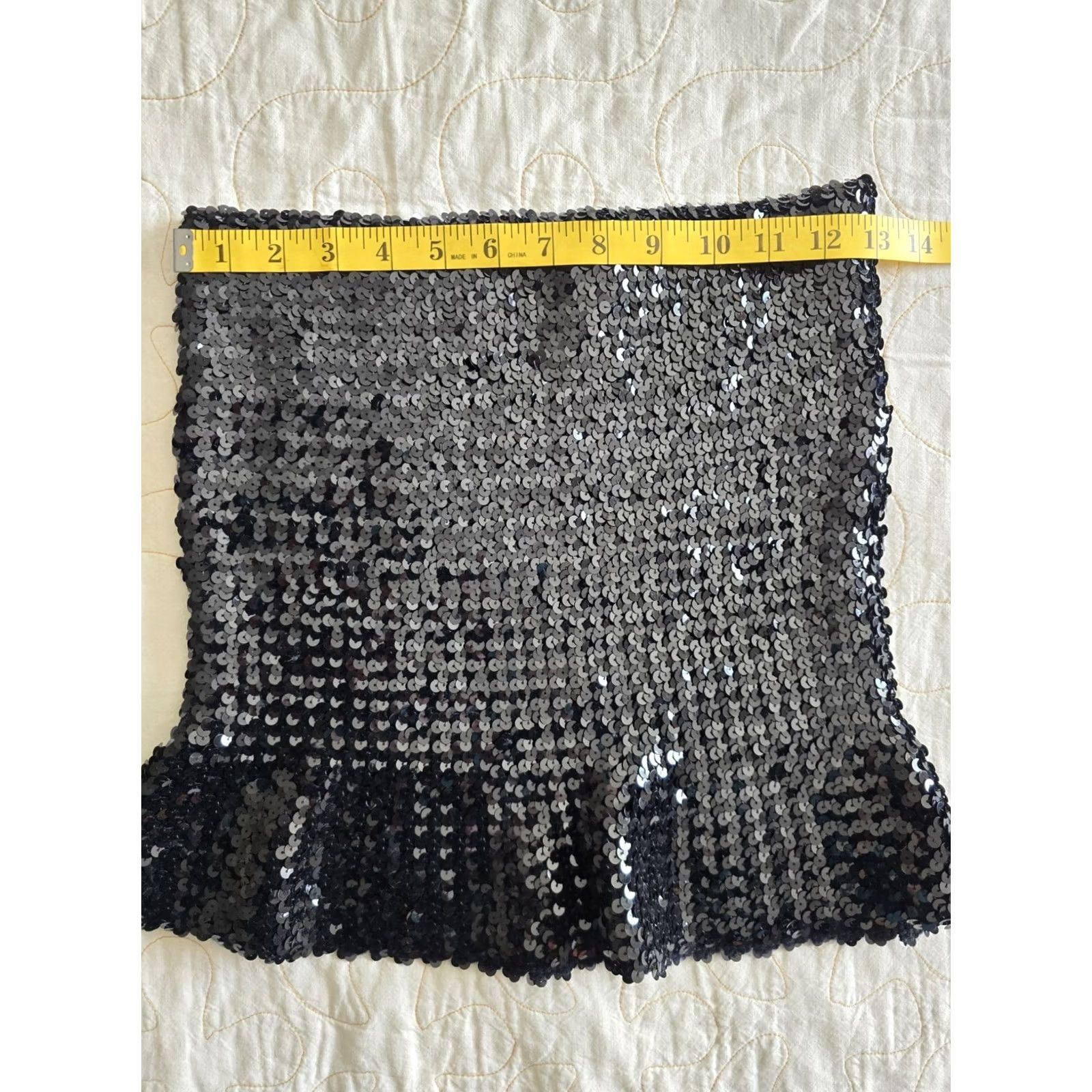 Vintage VINTAGE Avon Fashions Black Sequins Tube Top Womens Small Rave Cocktail 80s 90s Size S / US 4 / IT 40 - 7 Thumbnail