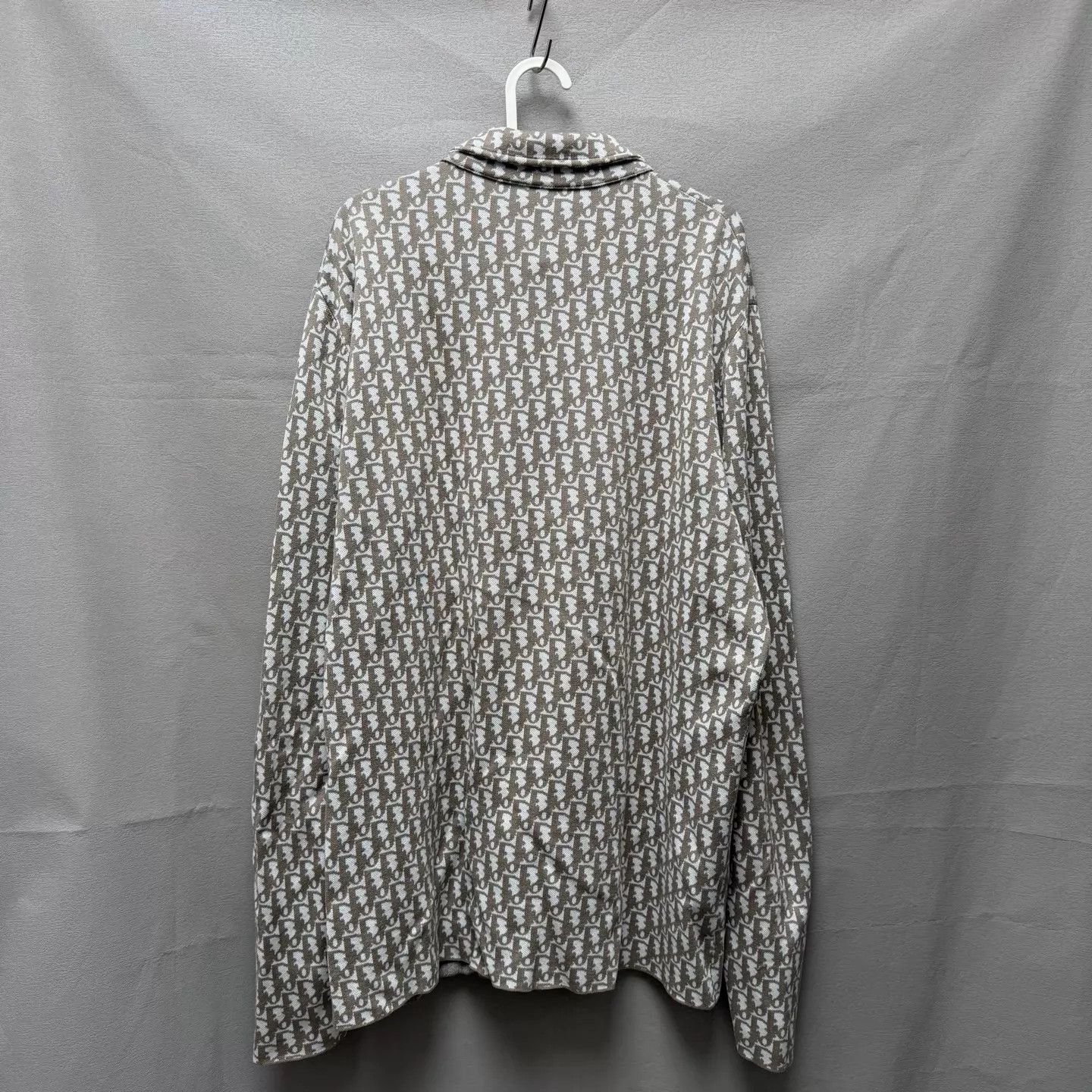 Dior Dior Oblique Allover Monogram Knit Shirt Jacket XL Size US XL / EU 56 / 4 - 2 Thumbnail