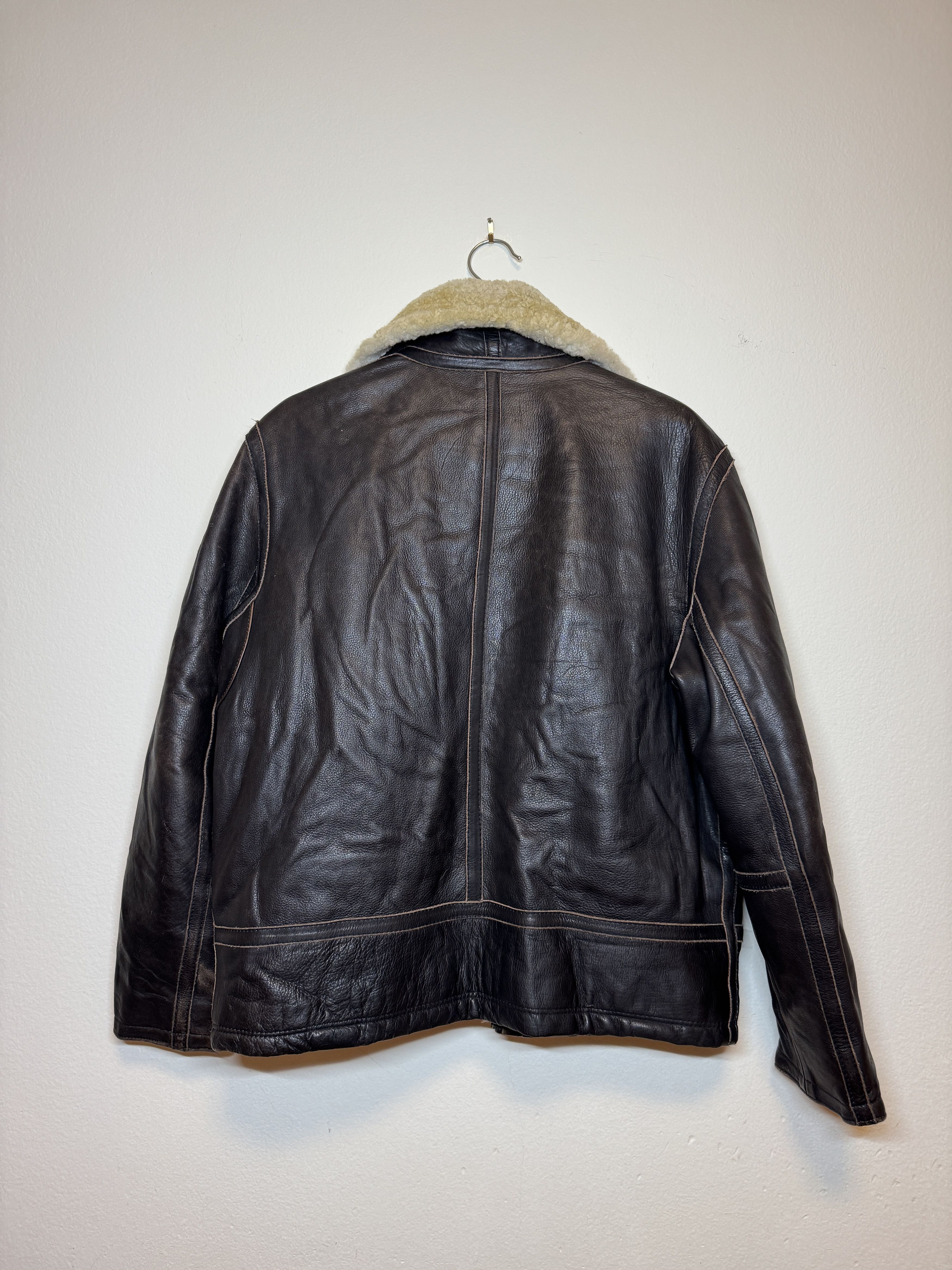 Other Pall Mall brown leather bomber flight shearling jacket S Size US S / EU 44-46 / 1 - 9 Thumbnail