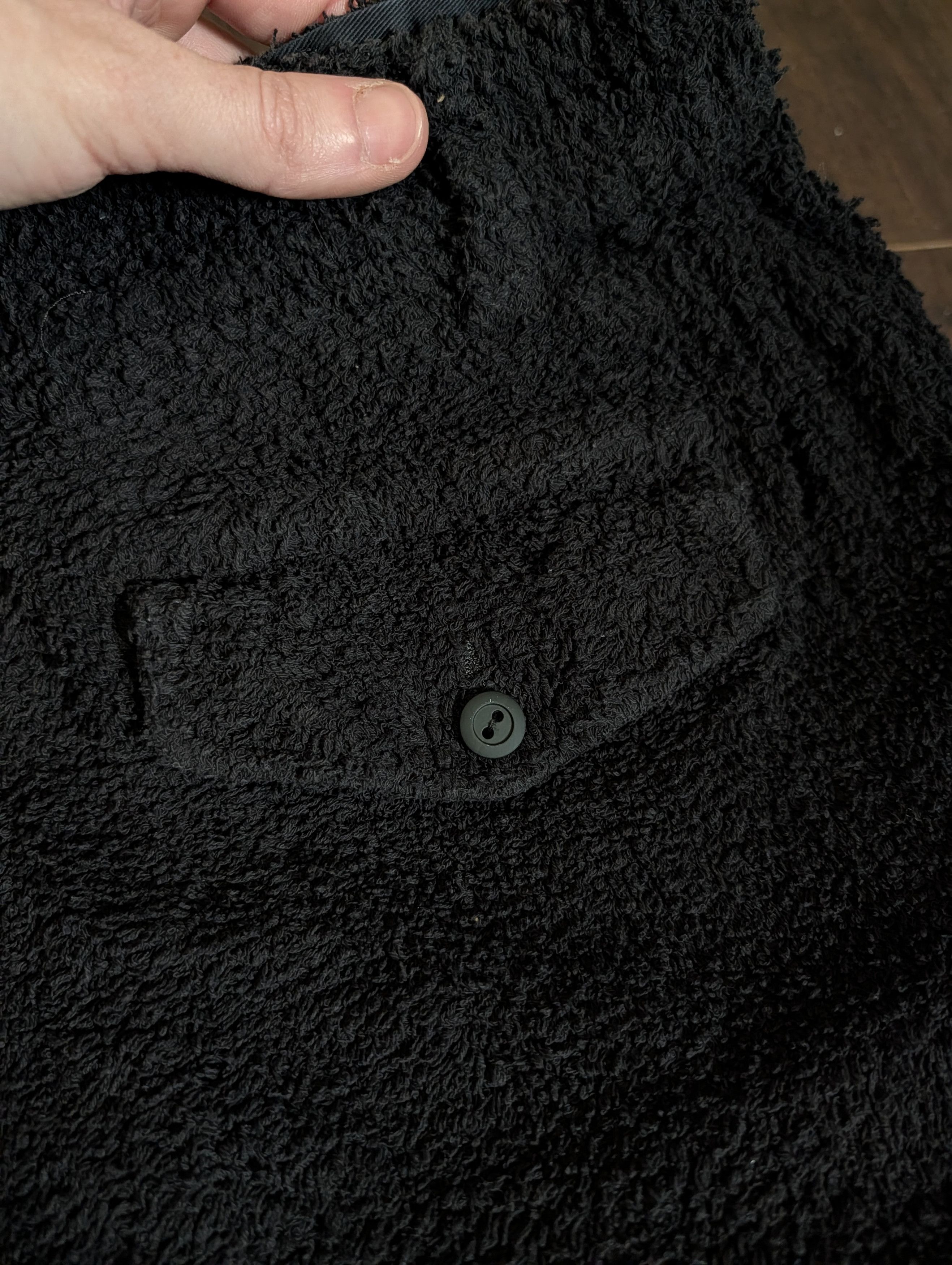 Undercover Black towel fabric cotton terry cargo shorts Japan Size US 31 - 8 Thumbnail