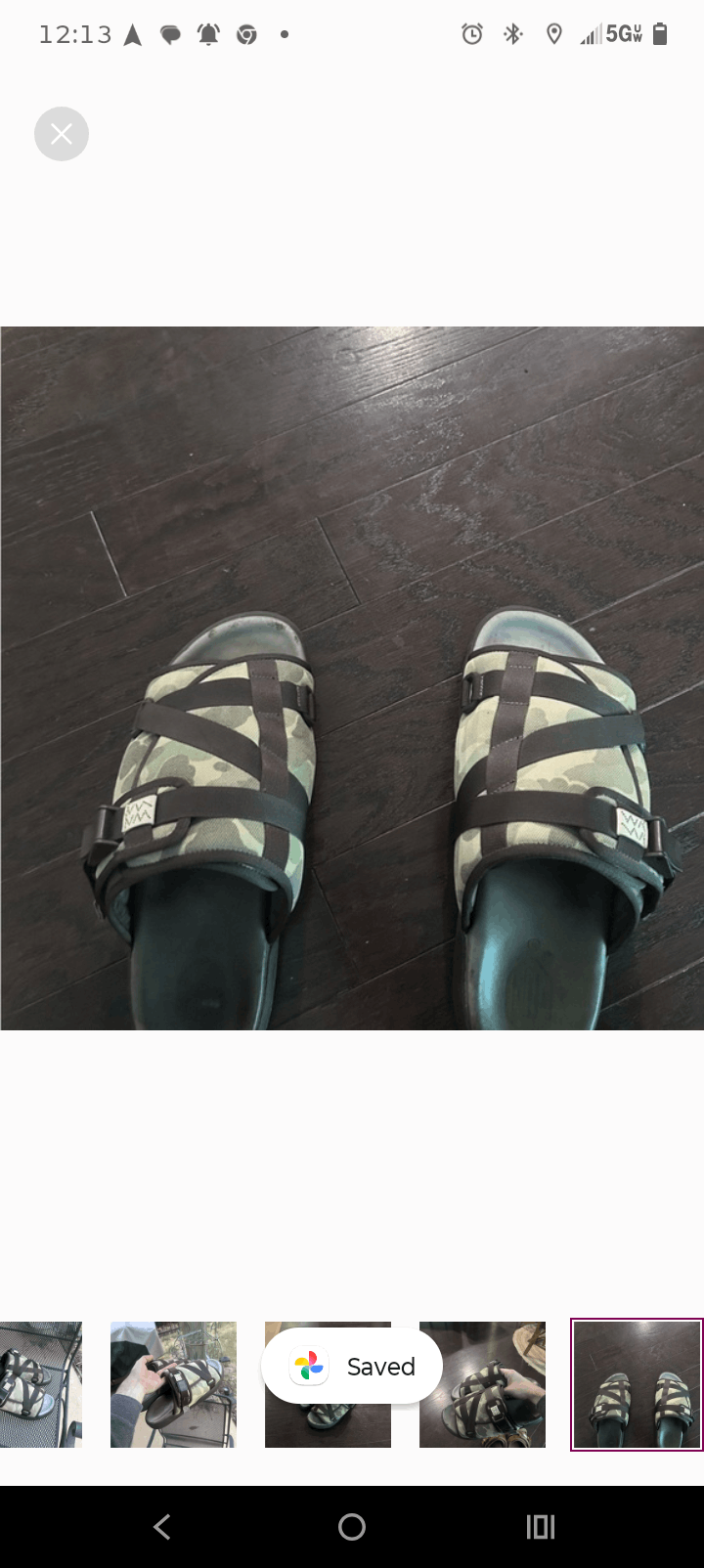 Visvim Visvim christo camo slides size XL 8 in Japan handcrafted XL Size US 12 / EU 45 - 7 Thumbnail