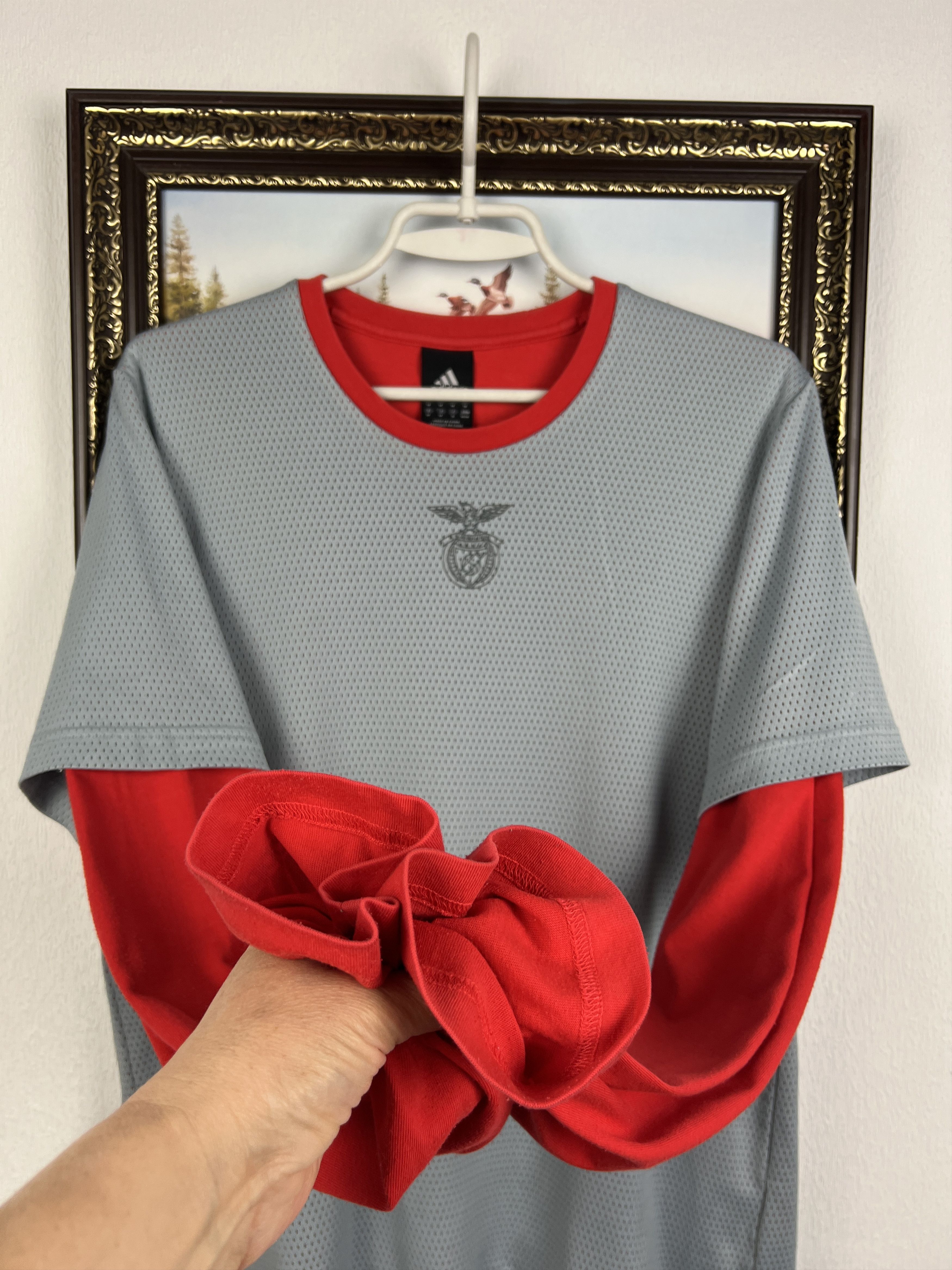 Adidas Vintage Benfica Football Train Track Top Sweatshirt Rare Size US M / EU 48-50 / 2 - 6 Thumbnail