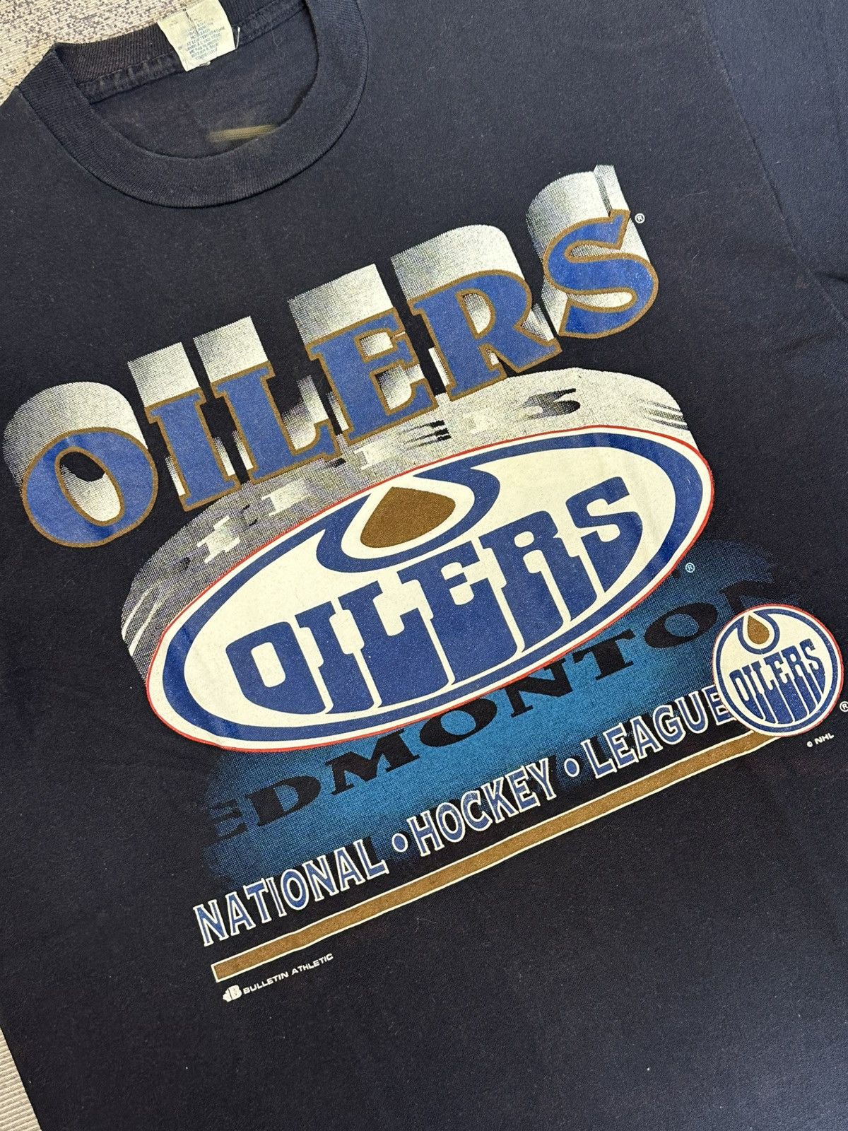 Vintage Vintage NHL Edmonton Oilers Single Stich 90s T-Shirts Size US M / EU 48-50 / 2 - 4 Thumbnail