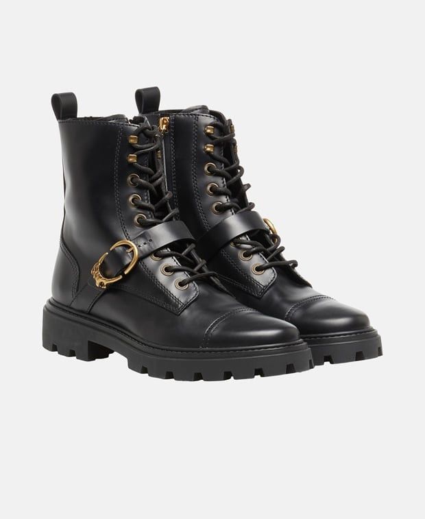Lace-Up Ankle Boot in Black, Women's (Size 4.5)