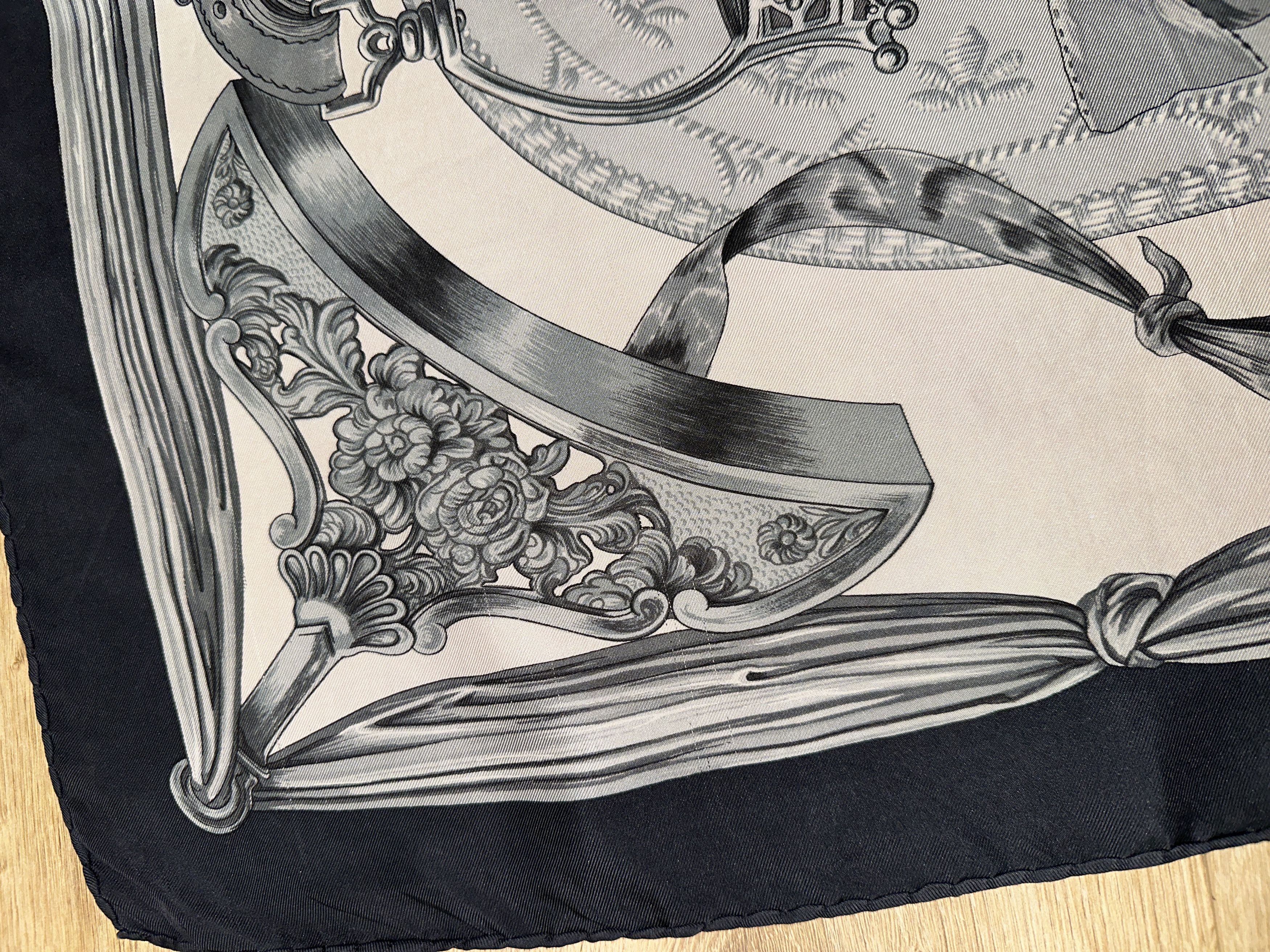 Hermes Hermès Etriers Silk Twill Carré Scarf Vintage Square 90cm Size ONE SIZE - 12 Thumbnail