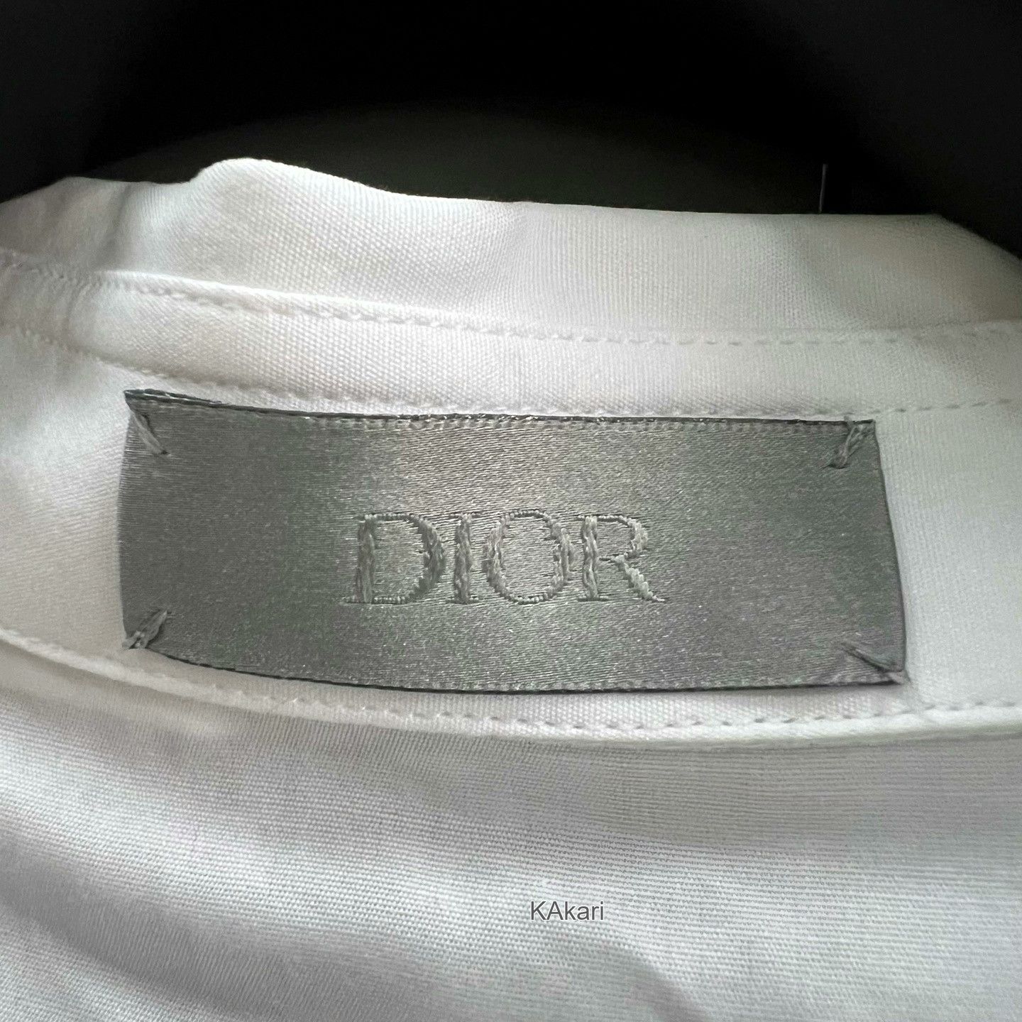Dior Dior Logo Embroidered Long Sleeve Shirt Size US M / EU 48-50 / 2 - 8 Thumbnail