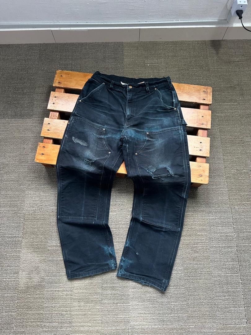 Carhartt VINTAGE 90s CARHARTT DOUBLE KNEE Size US 33 - 1 Thumbnail