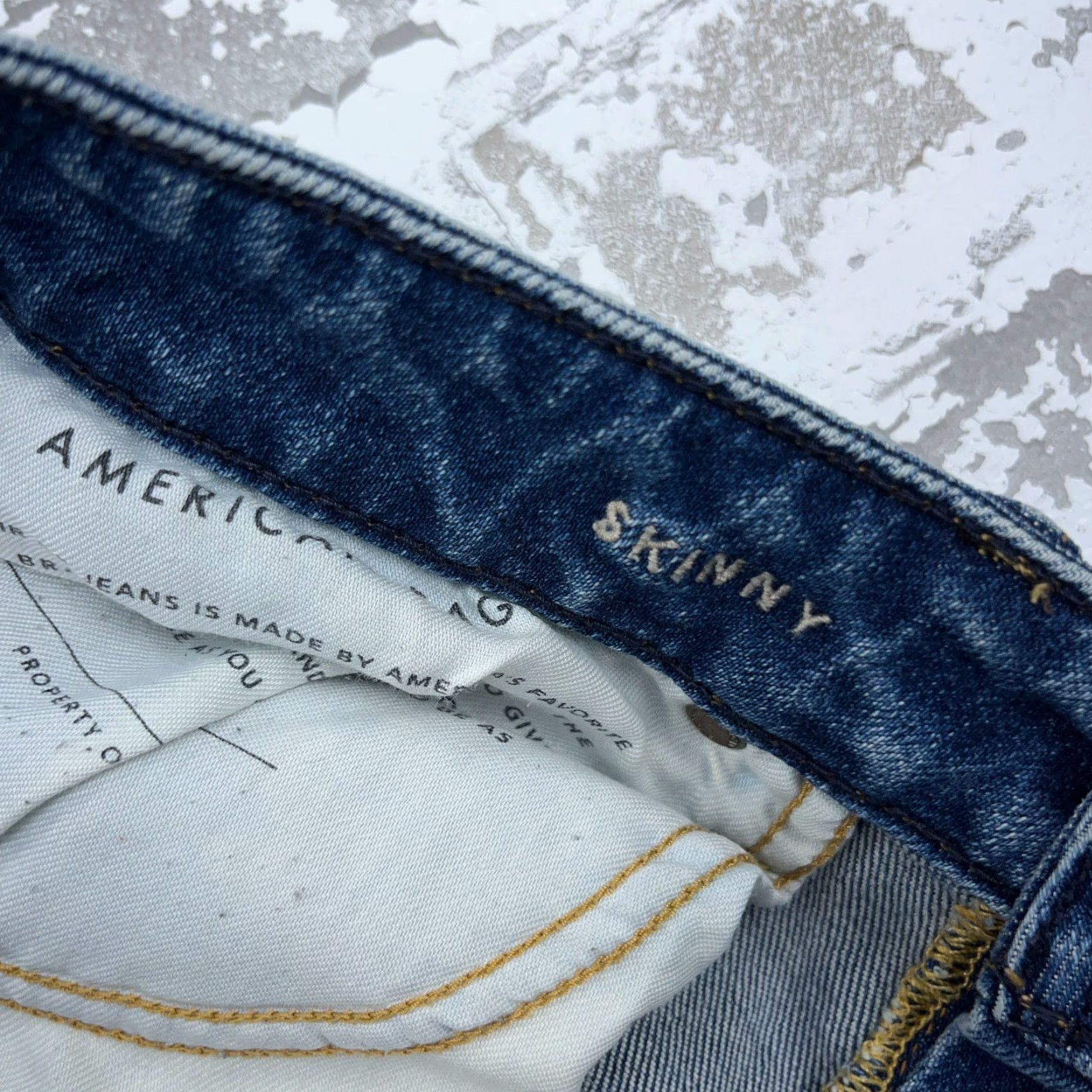 American Eagle Outfitters American Eagle Outfitters Jeans Men 30x32 Skinny Blue Medium Wash Distressed? No. 5-Pocket Denim Slim Fit Airflex Size US 30 / EU 46 - 4 Thumbnail