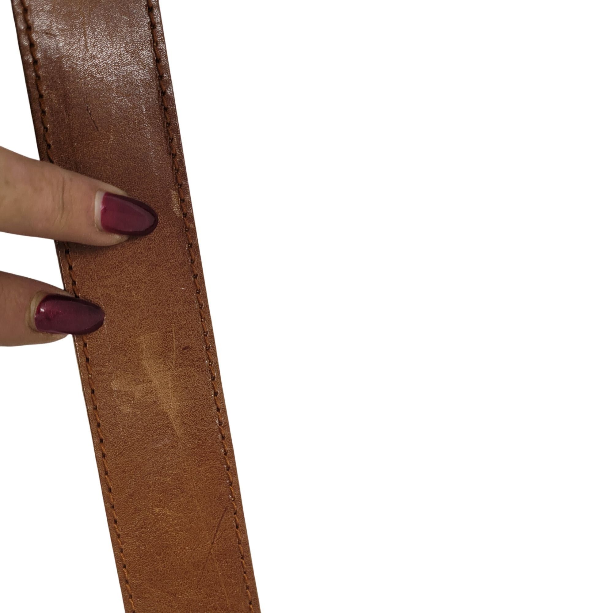 Liz Claiborne Vtg Western Boho Camel Brown Braided Weaved Genuine Leather Size ONE SIZE - 7 Thumbnail