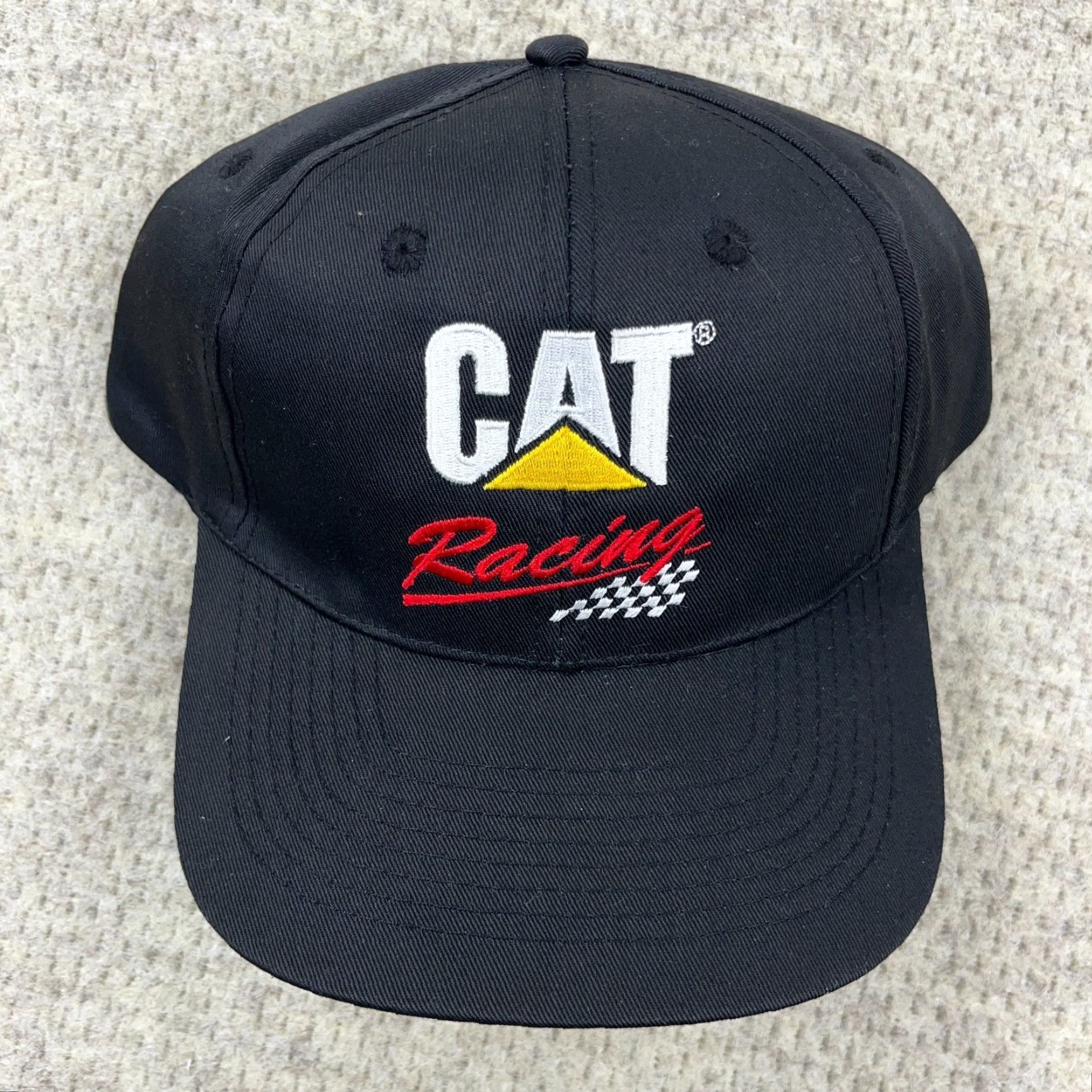 Vintage VINTAGE CAT Racing Hat Cap Snapback Caterpillar Y2K Adjustable Mens Adult Black Size ONE SIZE - 4 Thumbnail