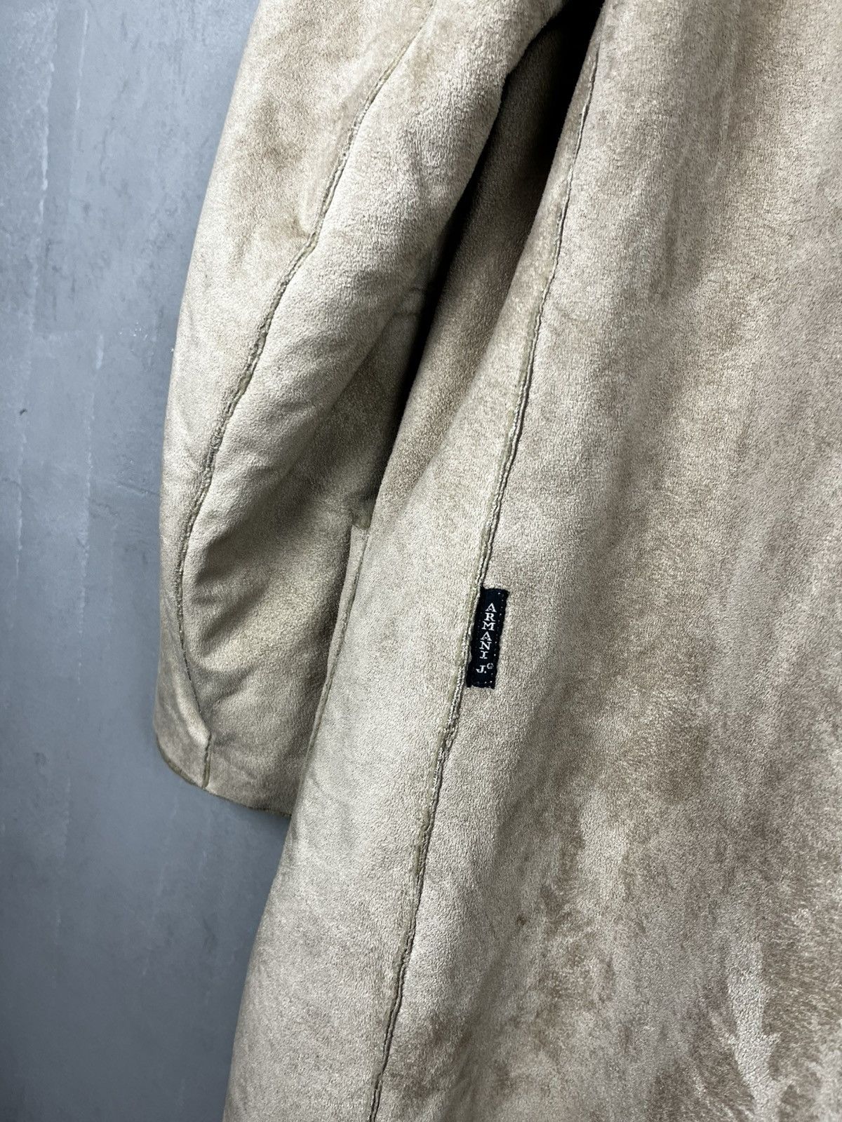 Giorgio Armani Armani cost shearling jacket vintage 90s huster glamour Size XL / US 12-14 / IT 48-50 - 13 Thumbnail