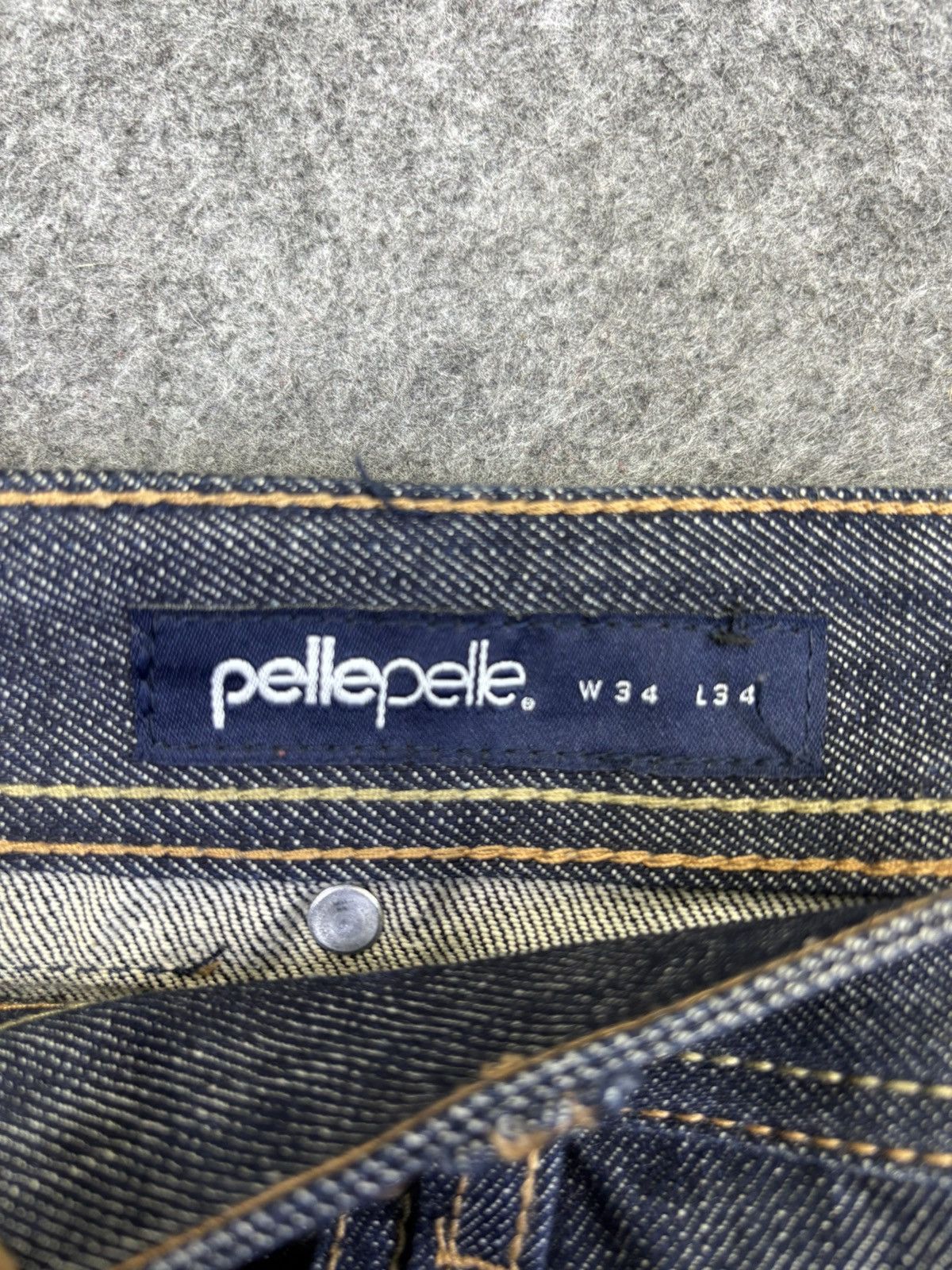 Pelle Pelle 💥Super BAGGY💥pellepelle Marc Buchanan Paint Spash Denim F876 Size US 36 / EU 52 - 10 Thumbnail