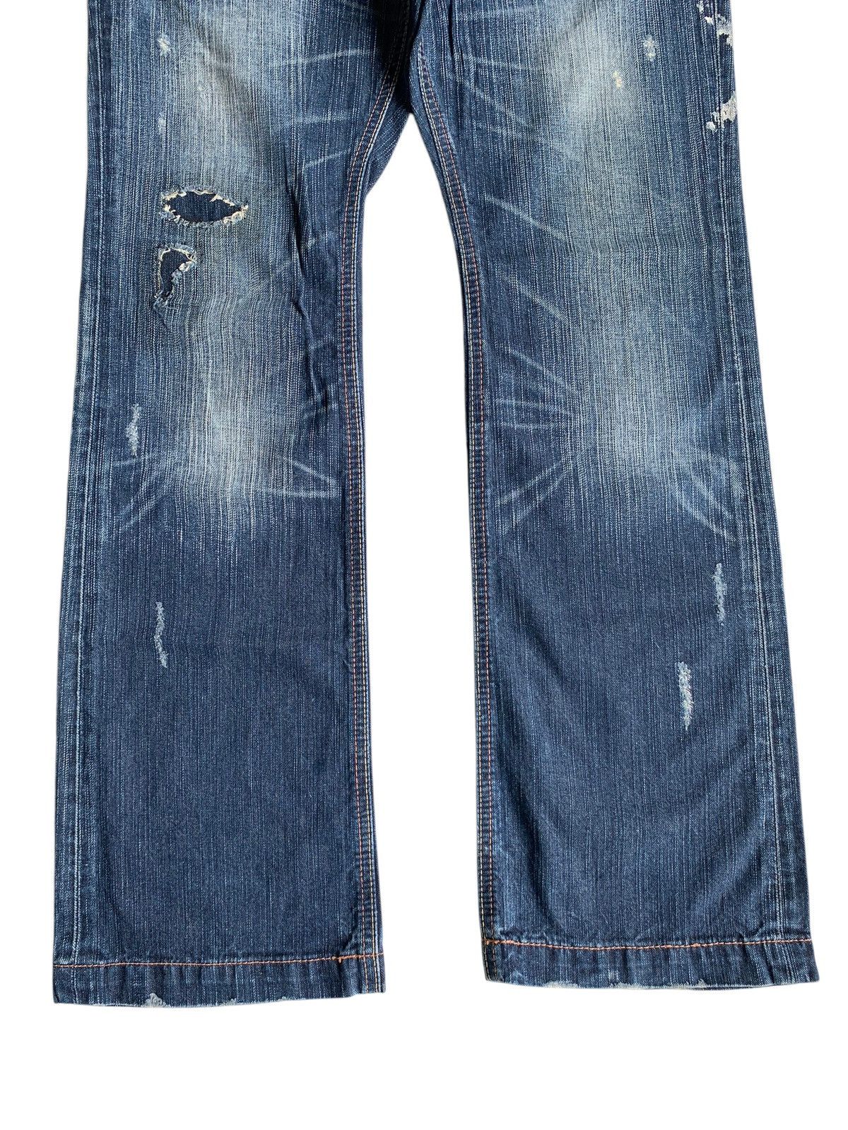 FLARE💥 LIBERTO PUNK STYLE RUSTY&FADED DISTRESSED DENIM🎌