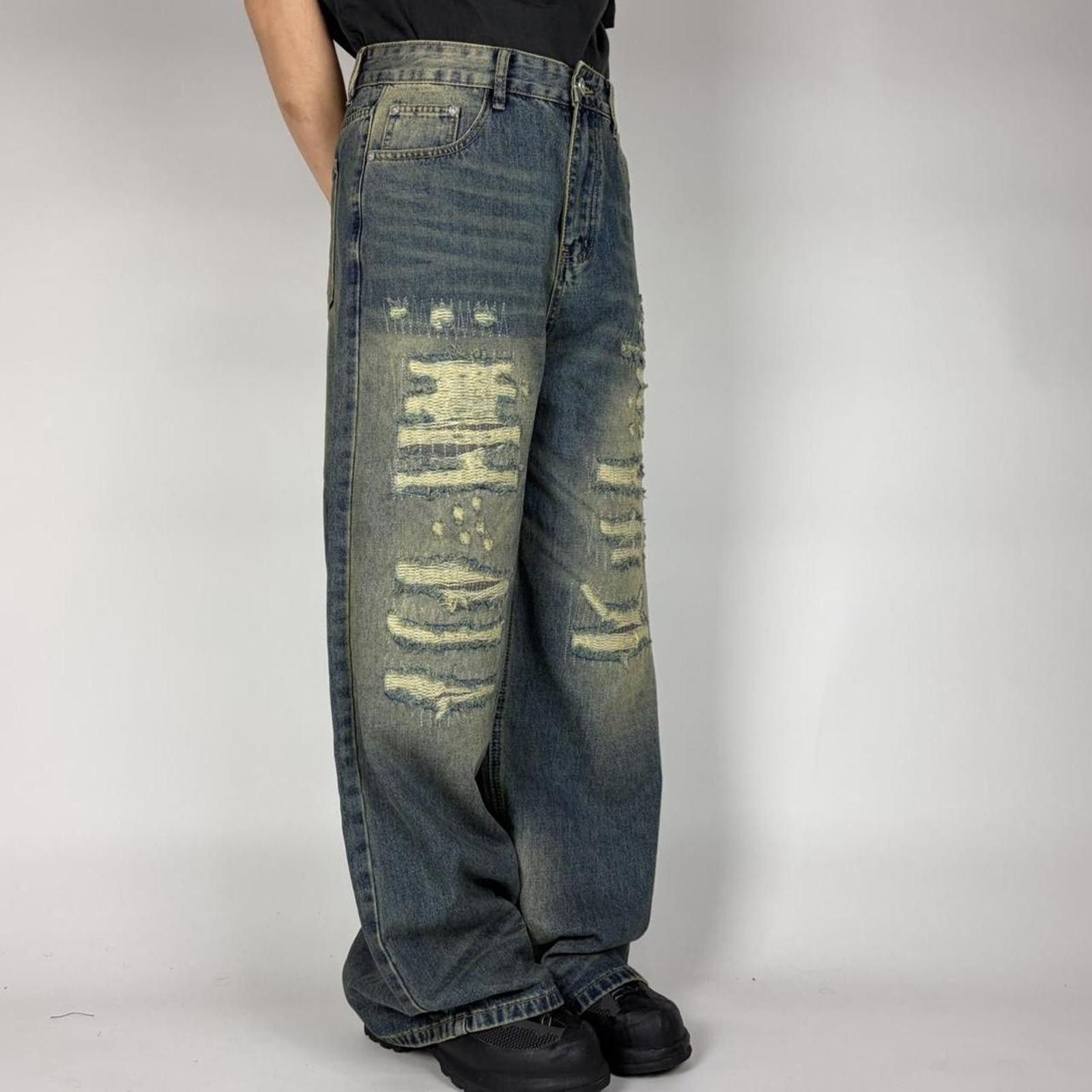 Other Blue Wide Leg Boro Denim Size US 32 / EU 48 - 4 Thumbnail