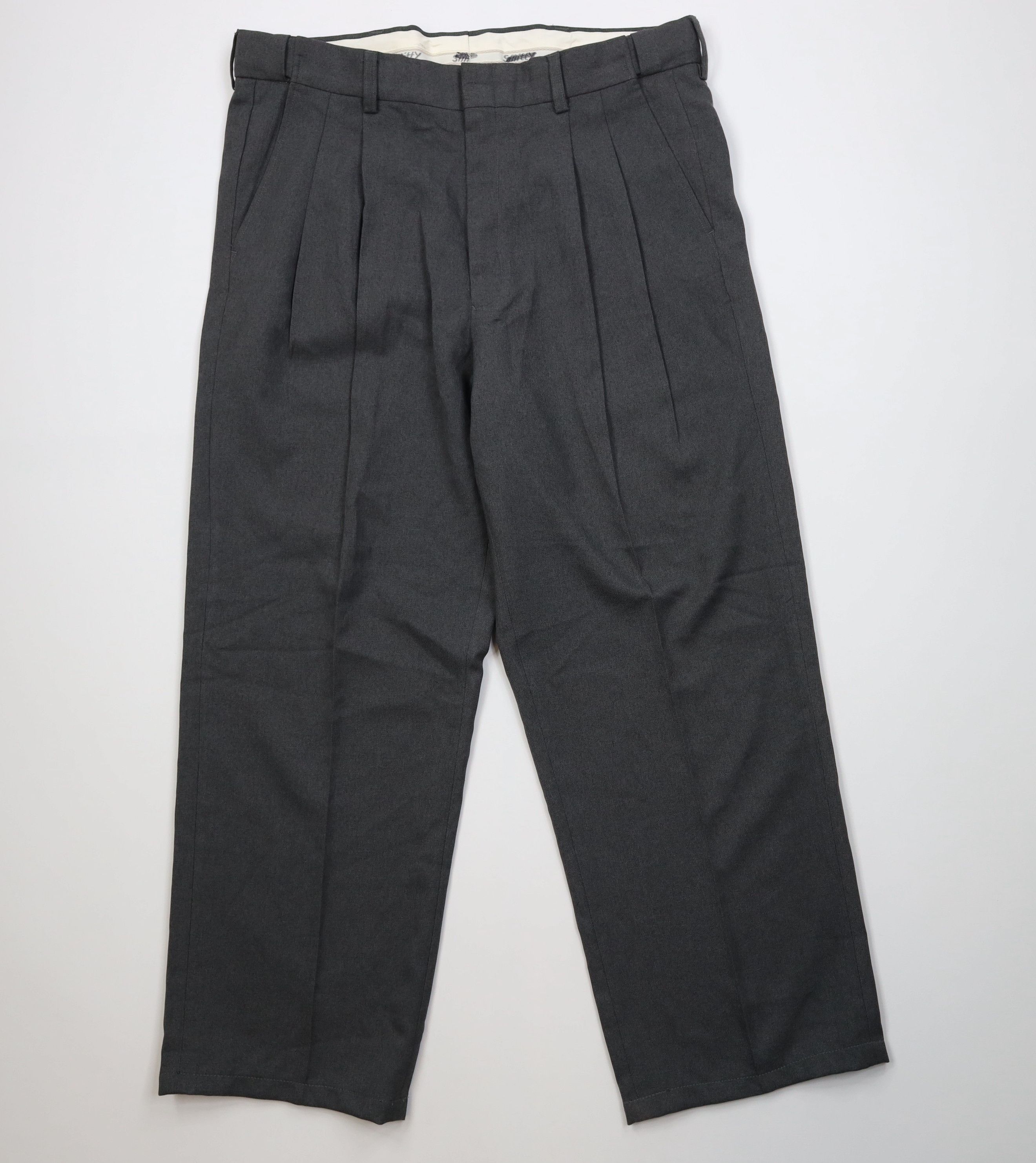 Vintage Vintage 90s Streetwear Wide Leg Chino Pants Trousers Gray Size US 38 / EU 54 - 1 Thumbnail